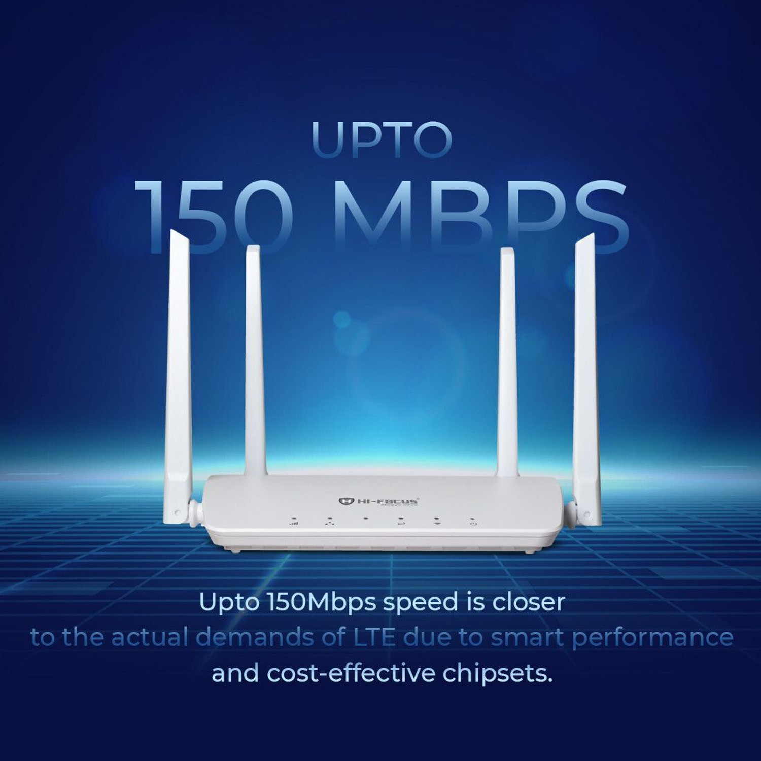 Image of HI-FOCUS LTE 4G ROUTER / Support 5G Sim / Upto 150 MBPS Speed / Long Range coverage 4G Router 2.4 GHz 150 Mbps Wifi Speed Single Band External Antenna Ethernet (Cable Broadband), Access Point Mode