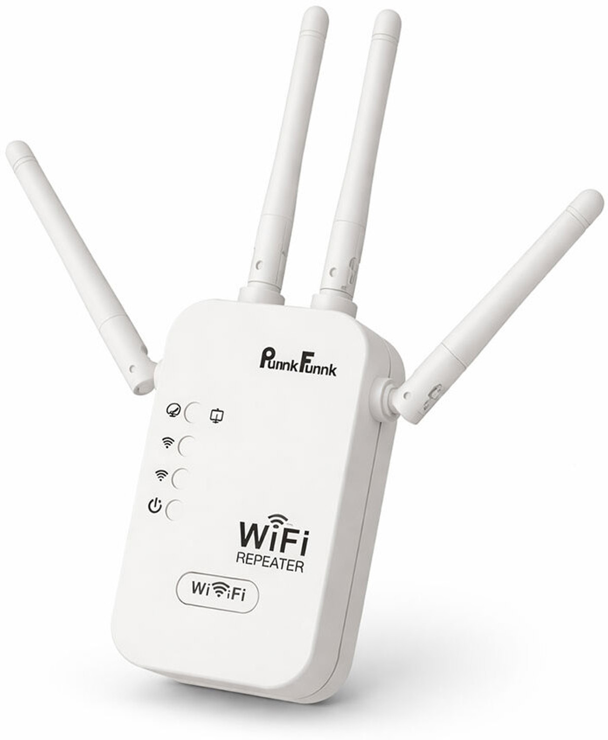 Image of PunnkFunnk Repeater WiFi Range Extender 2.4 GHz 300 Mbps Wifi Speed Dual Band External Antenna Ethernet (Cable Broadband)
