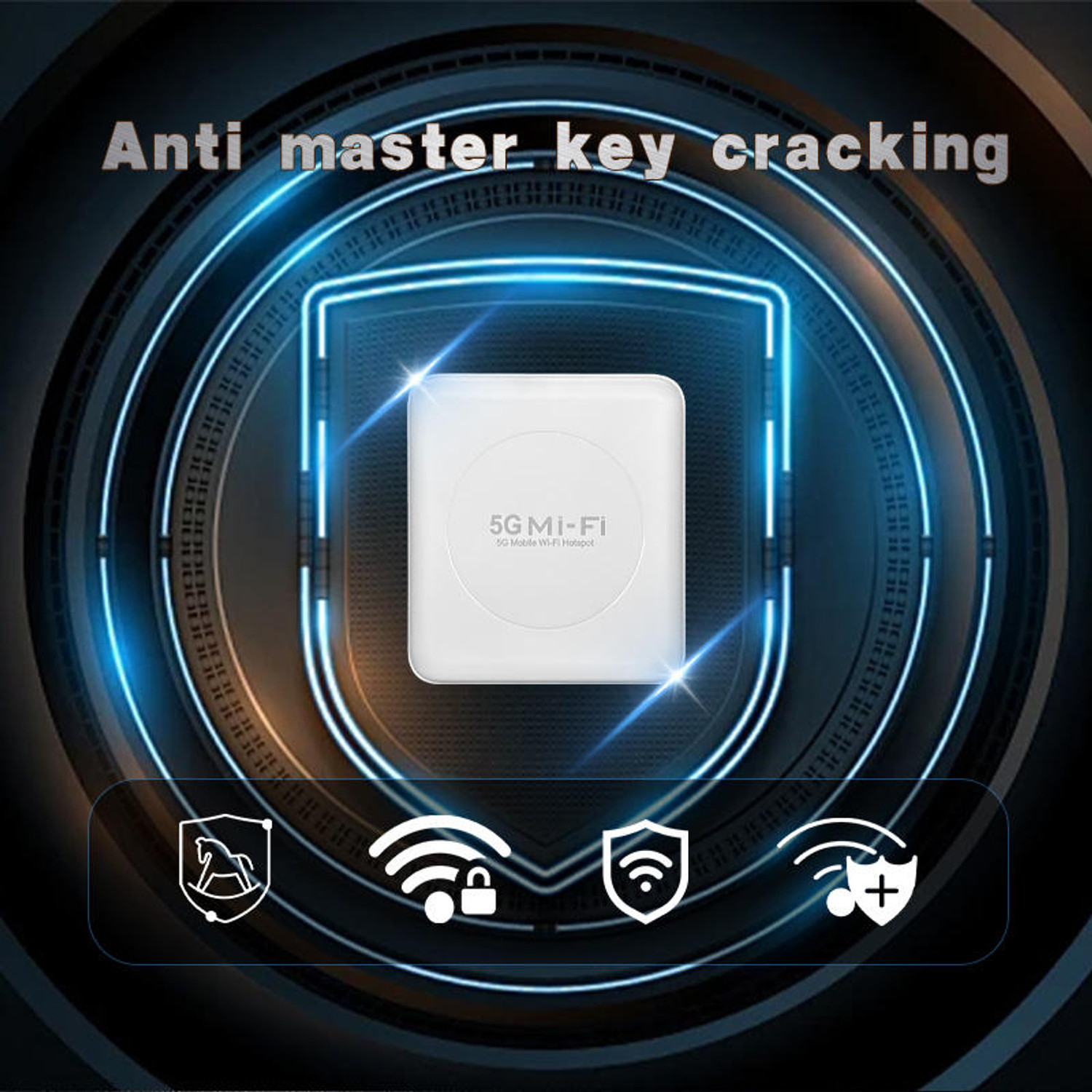 Image of AUSHA 5G WiFi Hotspot Wireless Dongle with 5G /4G LTE /3G All Sim Support Router 5 GHz, 2.4 GHz 2000 Mbps Wifi Speed Dual Band Internal Antenna MiFi (Sim Based)