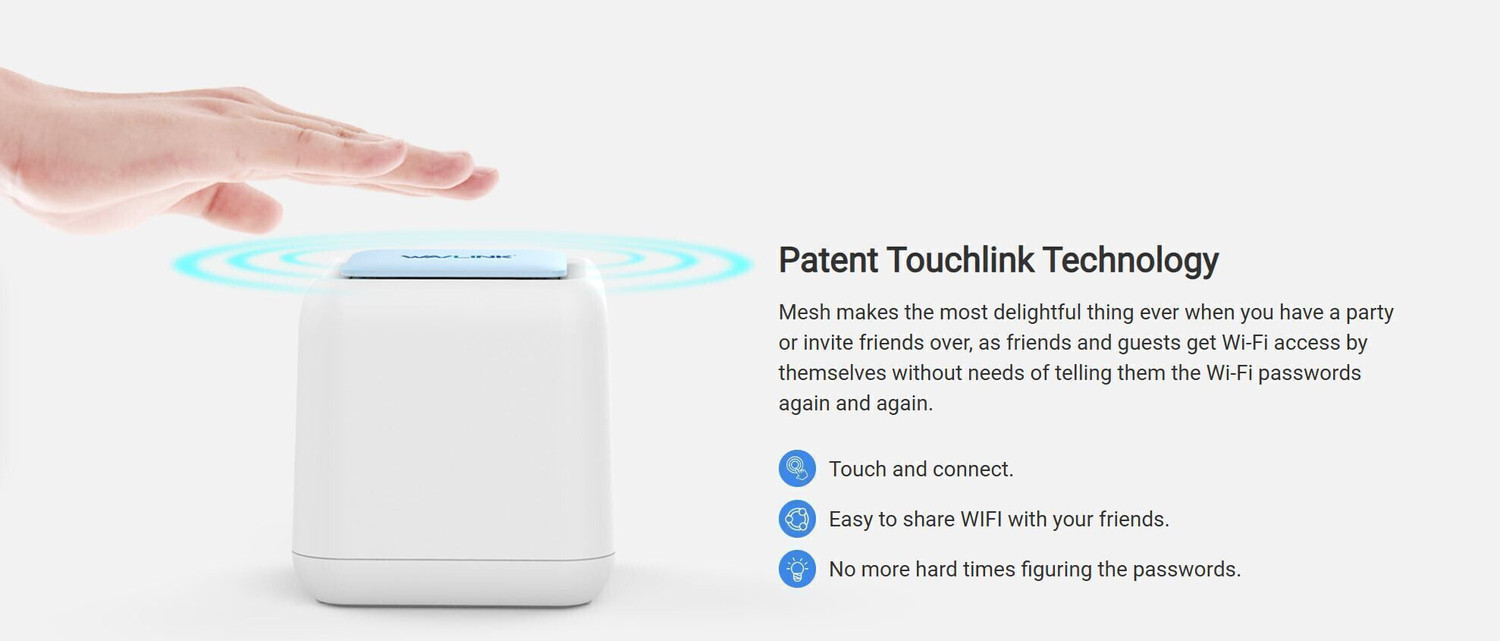 Image of WAVLINK HALO BASE PRO X2 MU-MIMU Gigabit AC 1200 Whole Home Mesh System Dual Band Mesh Router 2.4 GHz, 5 GHz 1200 Mbps Wifi Speed Dual Band Internal Antenna Ethernet (Cable Broadband)