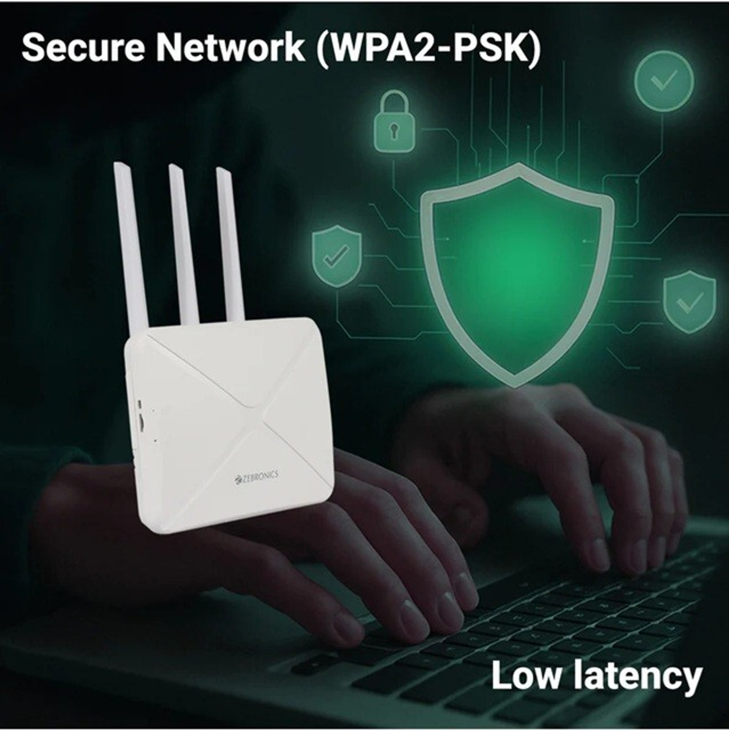 Image of ZEBRONICS WiFi and LAN Connectivity|Compatible with 4G /5G Sim Card 4G Router 2.4 GHz 300 Mbps Wifi Speed Quad Band Internal & External Antenna MiFi (Sim Based)