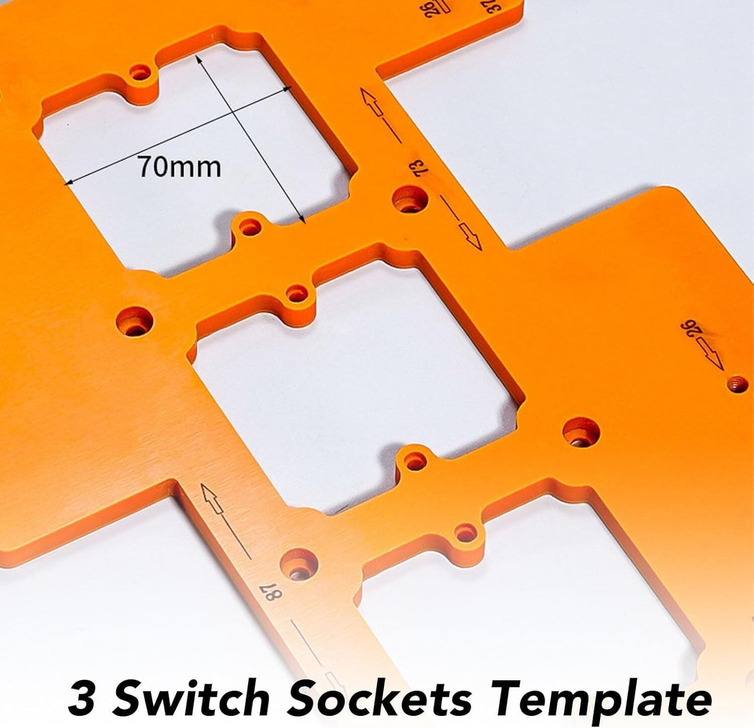 Image of SERPLEX 86 Type Router Template for Switch Socket Cutouts with Precision Guides Router 0 GHz 0 Mbps Wifi Speed NA NA
