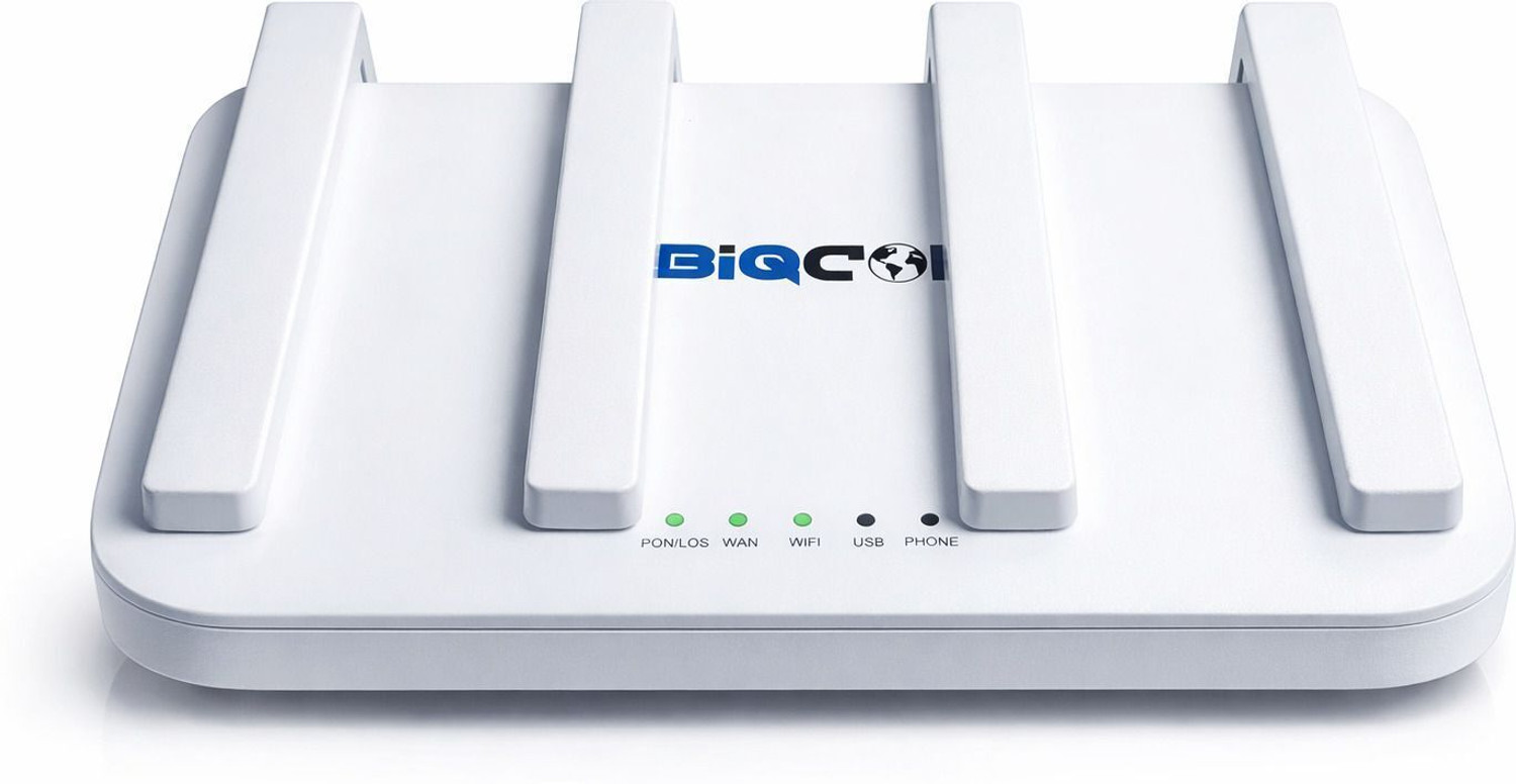 Image of UBIQCOM WIFI-6 UB6041 GVWD FTTH XPON, 4GE+1POTS+WIFI 6 +AX1500+USB 3.0 Mesh Router 2.4 GHz, 5 GHz 1800 Mbps Wifi Speed Dual Band External Antenna ADSL (Telephone), Access Point Mode, Both (Ethernet and ADSL), Ethernet (Cable Broadband), ADSL (Telephone)