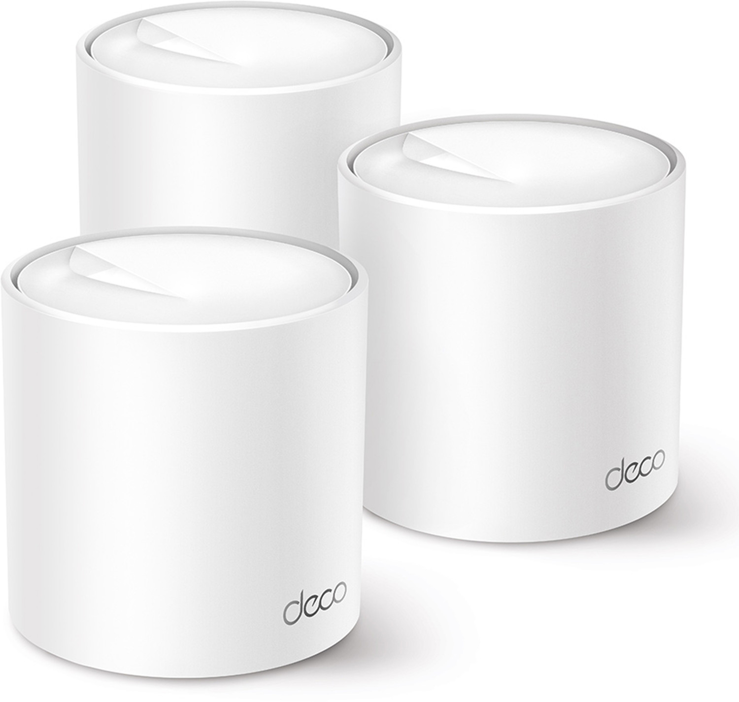 Image of TP-Link Deco X50(3-pack) AI Driven AX3000 Whole Home Mesh Ultra-Fast WiFi 6 System Mesh Router 2.4 GHz, 5 GHz 3000 Mbps Wifi Speed Dual Band Internal Antenna Ethernet (Cable Broadband)