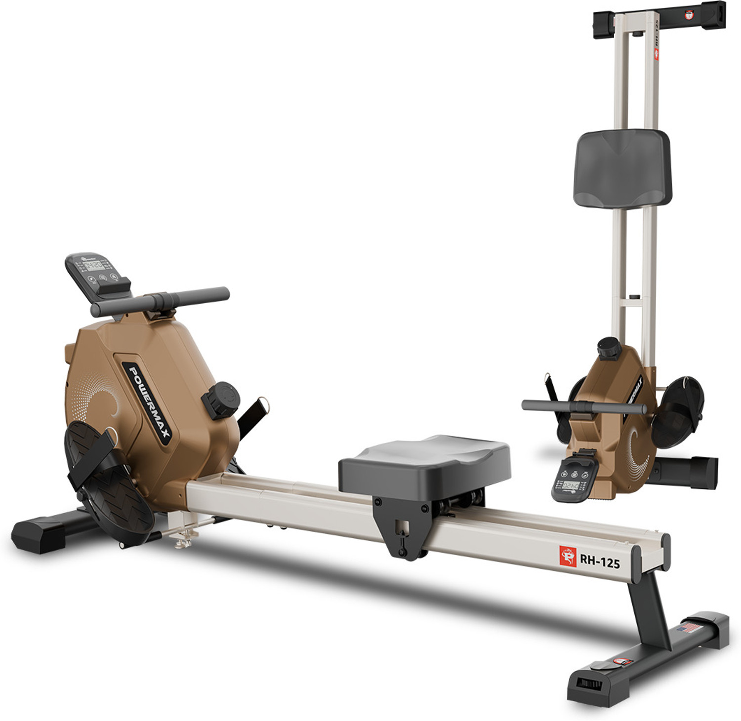 Image of Powermax Fitness RH-125 for Home Workout with 16-Level Magnetic Resistance & 4KG Flywheel Rowing Machine