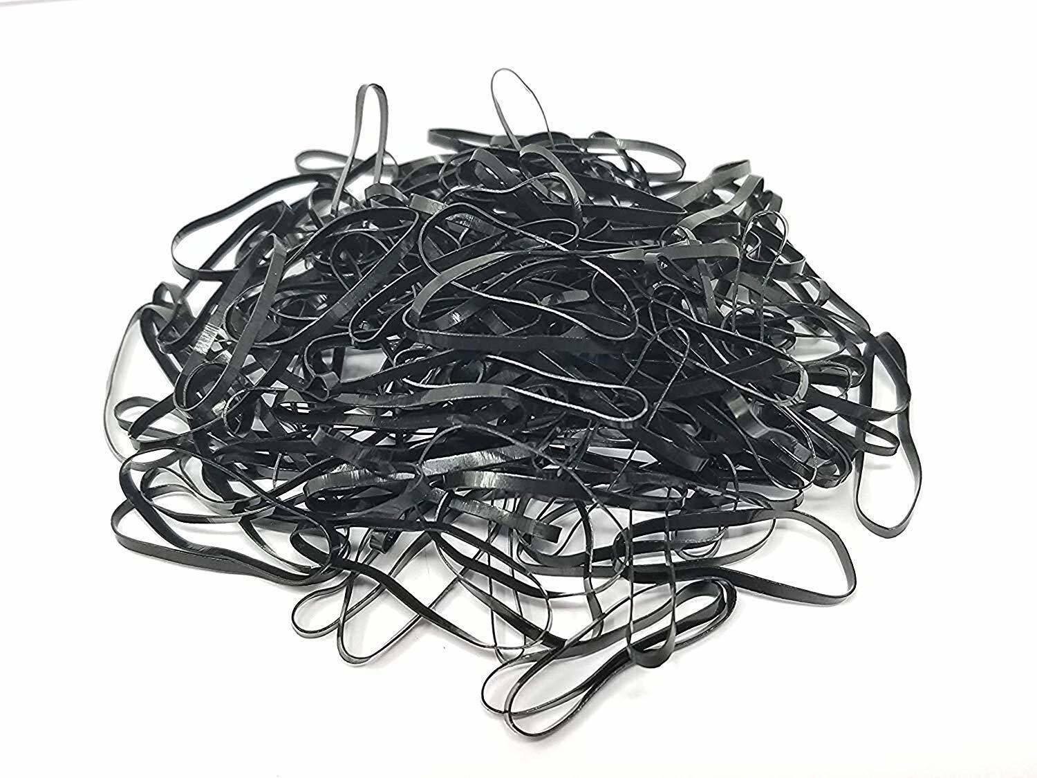 ABNExports Black Rubber Elastics Stretchy Tie Ponytail Hair Band 100 Pcs Hair bands for Women& Girls Rubber Band