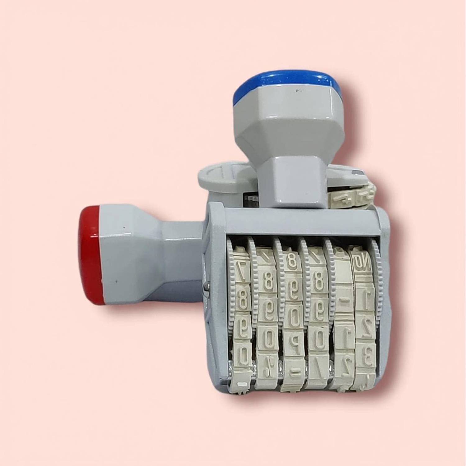 BRIZEM Number Stamp (Incl. ?, Kg, Gm, No.) - 6 Digits Without Pad/Manual/Rolling number rolling
