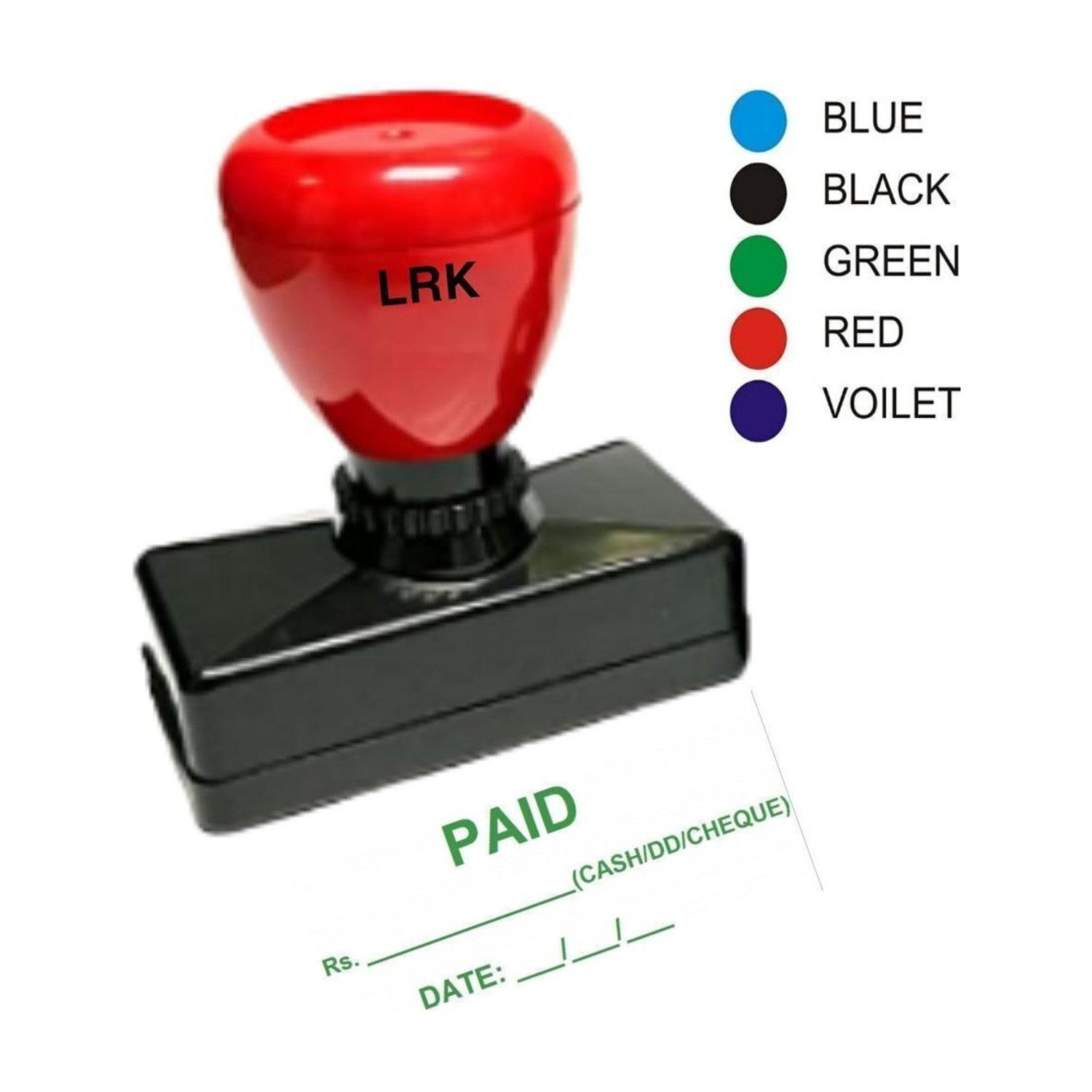 Image of LRK Rubber Stamp PAID Self Ink Stamp