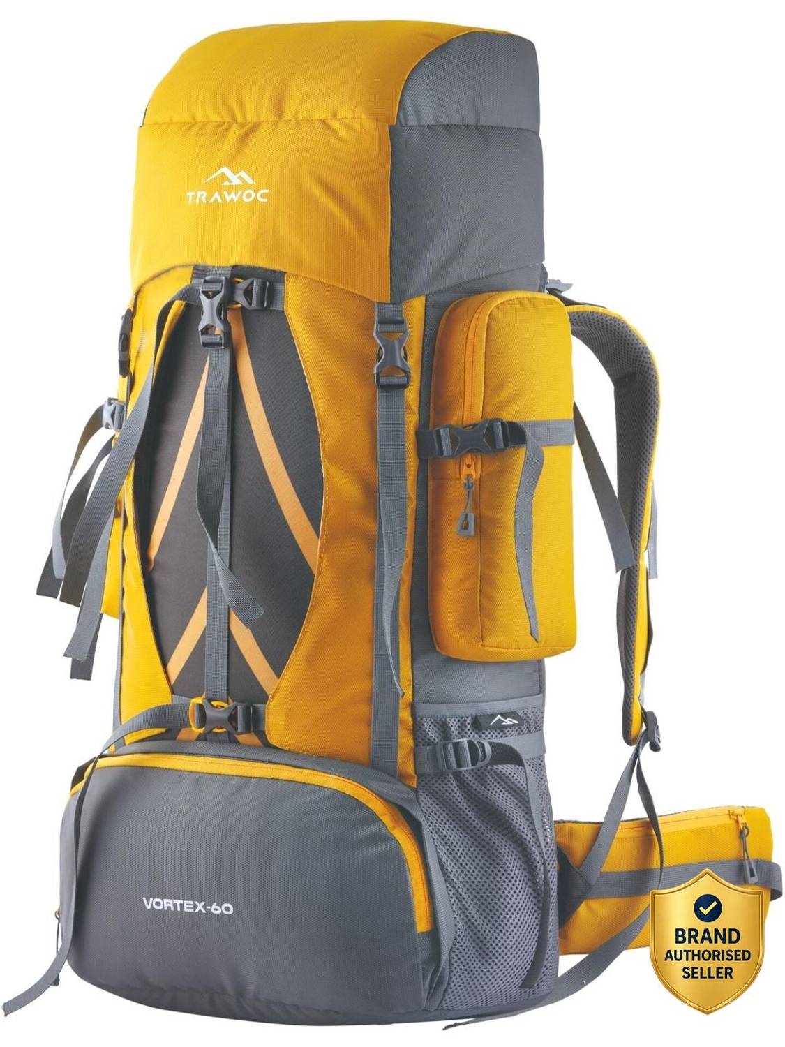 TRAWOC VORTEX 60L Travel Backpack Hiking Trekking Bag for Men & Women Rucksack  - 60 L