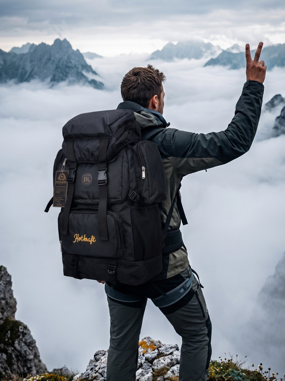 Image of HotKraft HK WaterProof Mountain Rucksack Hiking /Trekking /Camping Bag /Backpack Rucksack Rucksack - 70 L