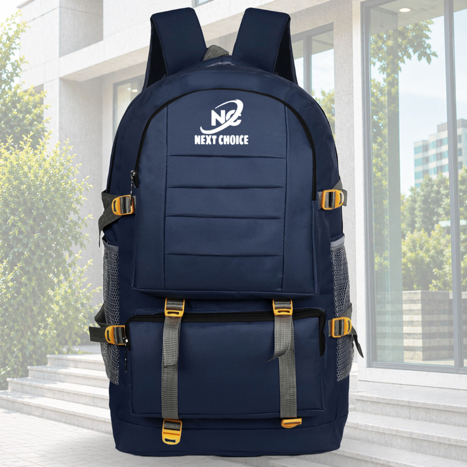 Image of Next choice 60L Rucksack Backpack Travel Hiking Trekking Bag Waterproof Blue for Men Women Rucksack - 60 L