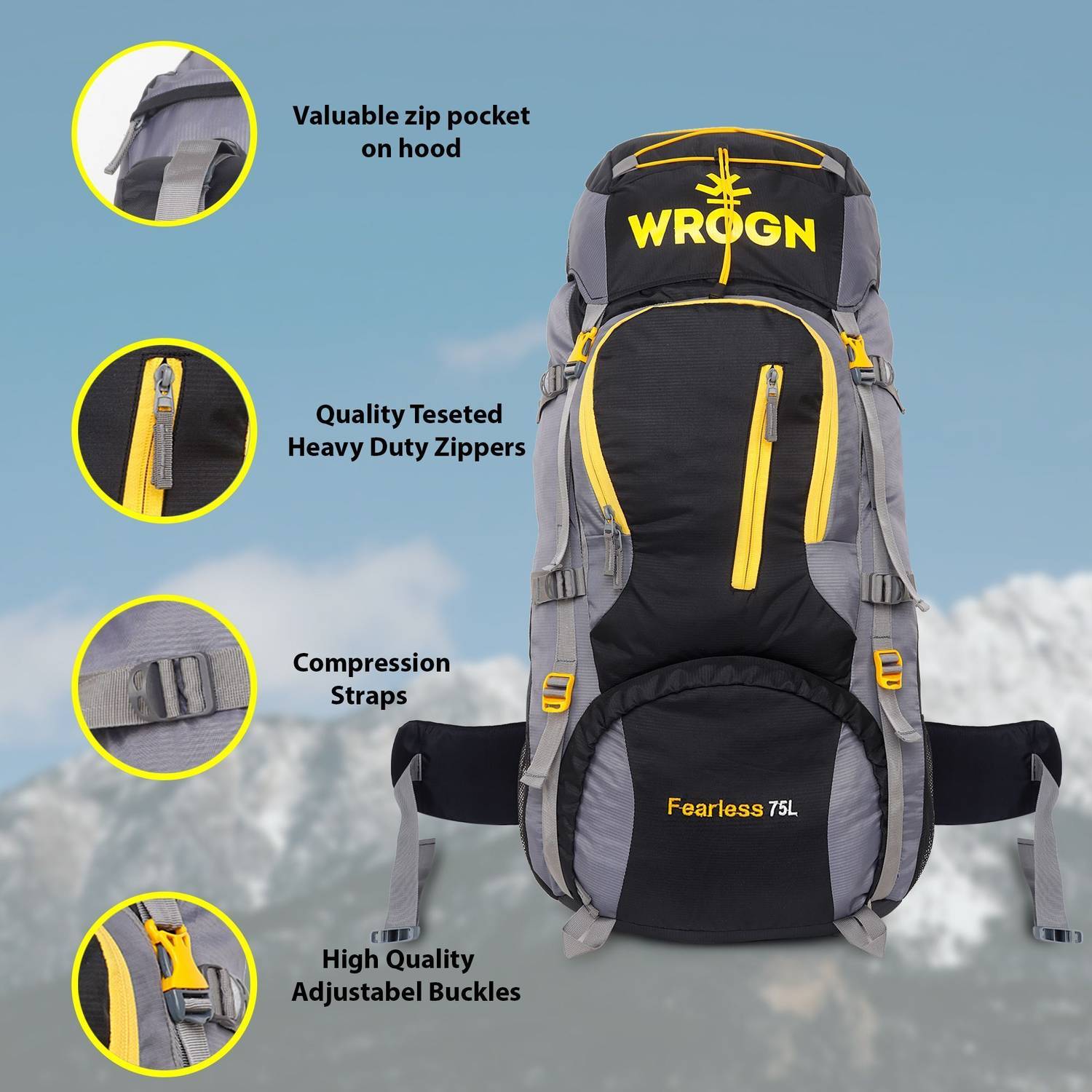 WROGN Trekking Bag 75L - Image 3