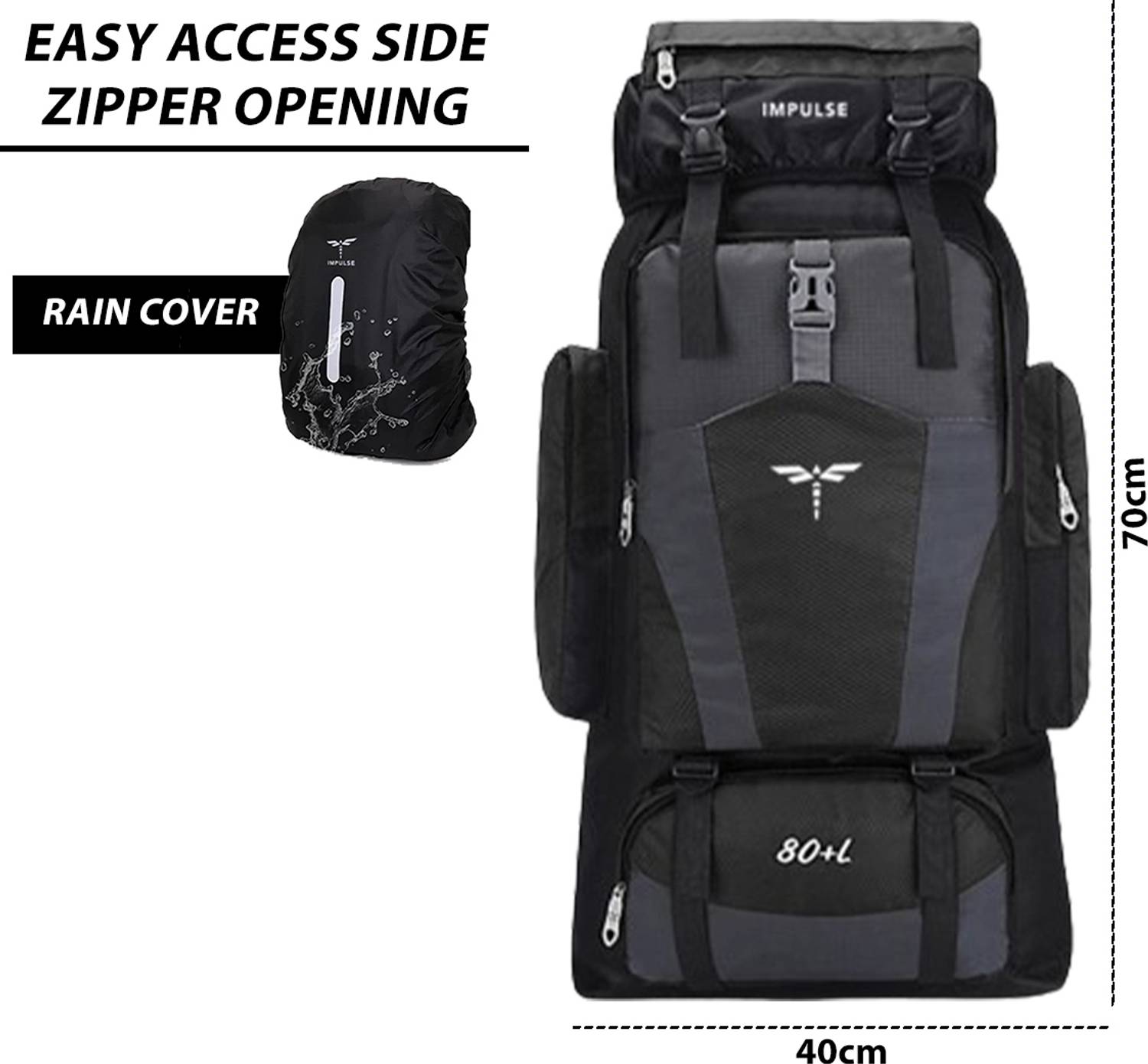 IMPULSE 75L Men's Travel Backpack - Image 5