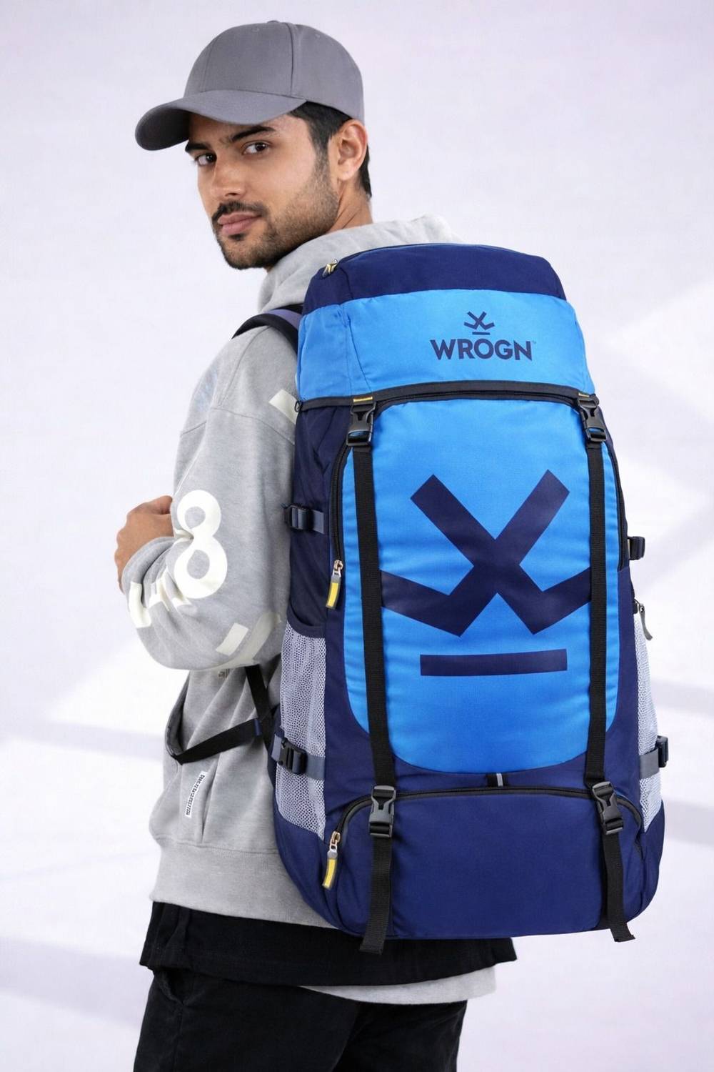 WROGN GTIER TREKKING WITH SHOES COMPARTMENT DURABLE RAINCOVER Rucksack - 60 L