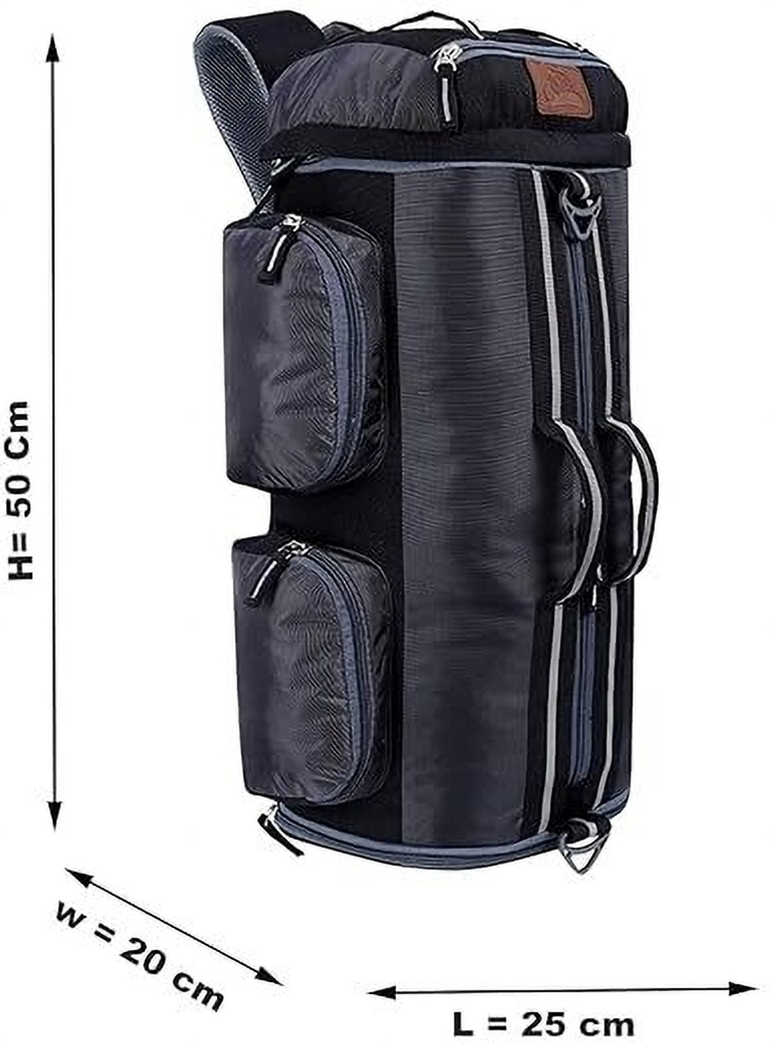 Image of Leatherworld Adventure Stylish Water Resistance Trekking Hiking Travel Bag Rucksack - 40 L (Grey)