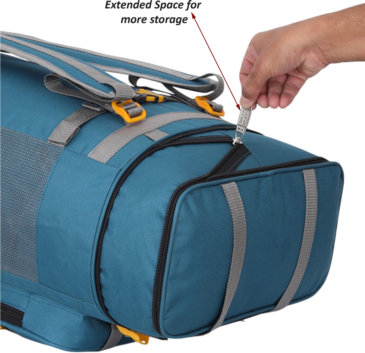 Image of sky spirit Outdoor Travel Bag Combo | Rucksack + Duffle with Wheels Pack Of 2 Rucksack - 70 L