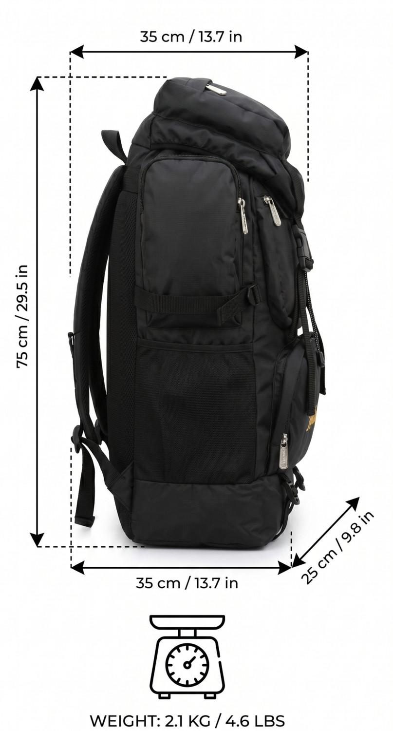 Image of HotKraft HK WaterProof Mountain Rucksack Hiking /Trekking /Camping Bag /Backpack Rucksack Rucksack - 70 L
