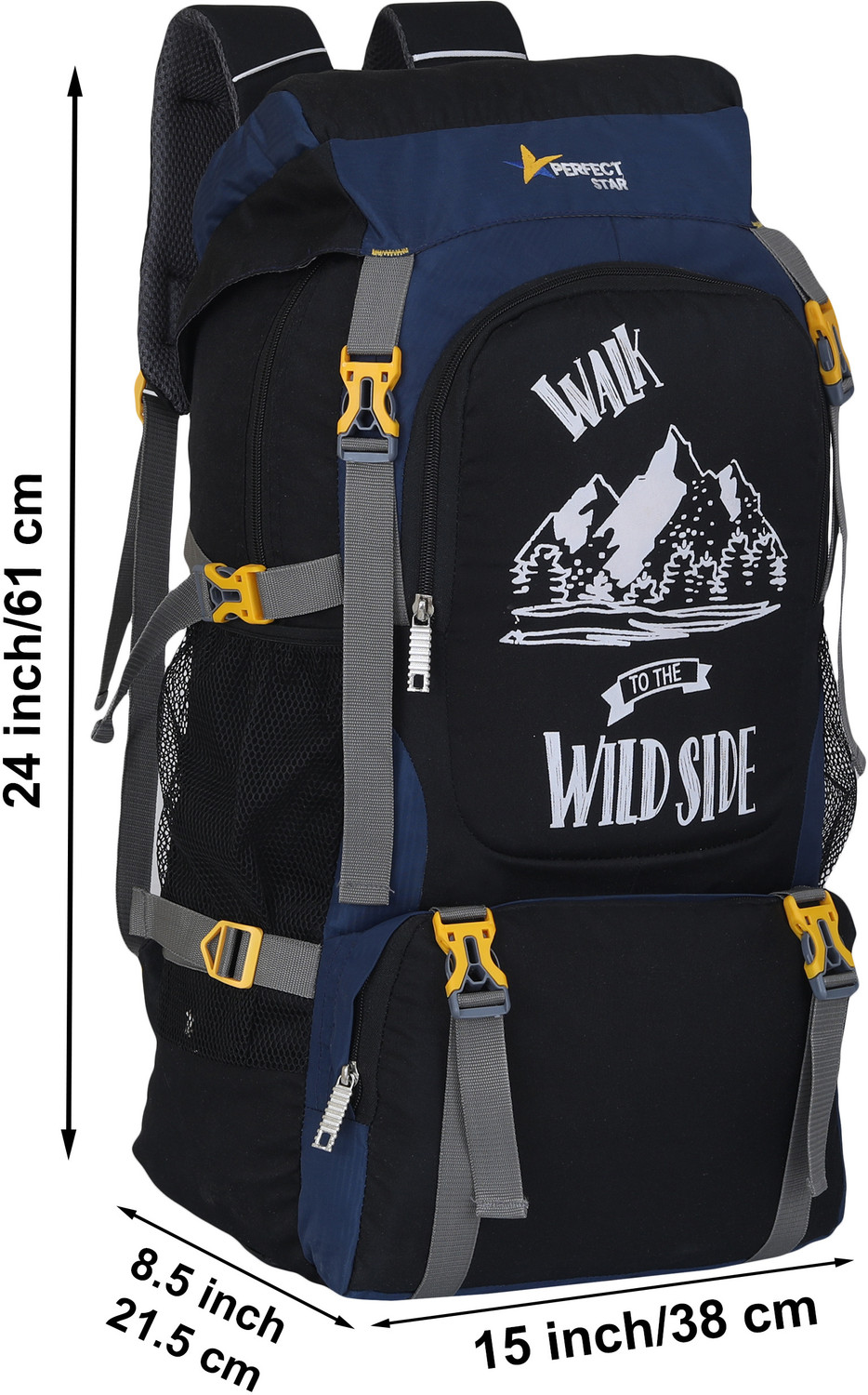 Image of PERFECT STAR (Expandable) PERFECT STAR NEW STYLE RUCKSACK BAG 75L Duffel Without Wheels