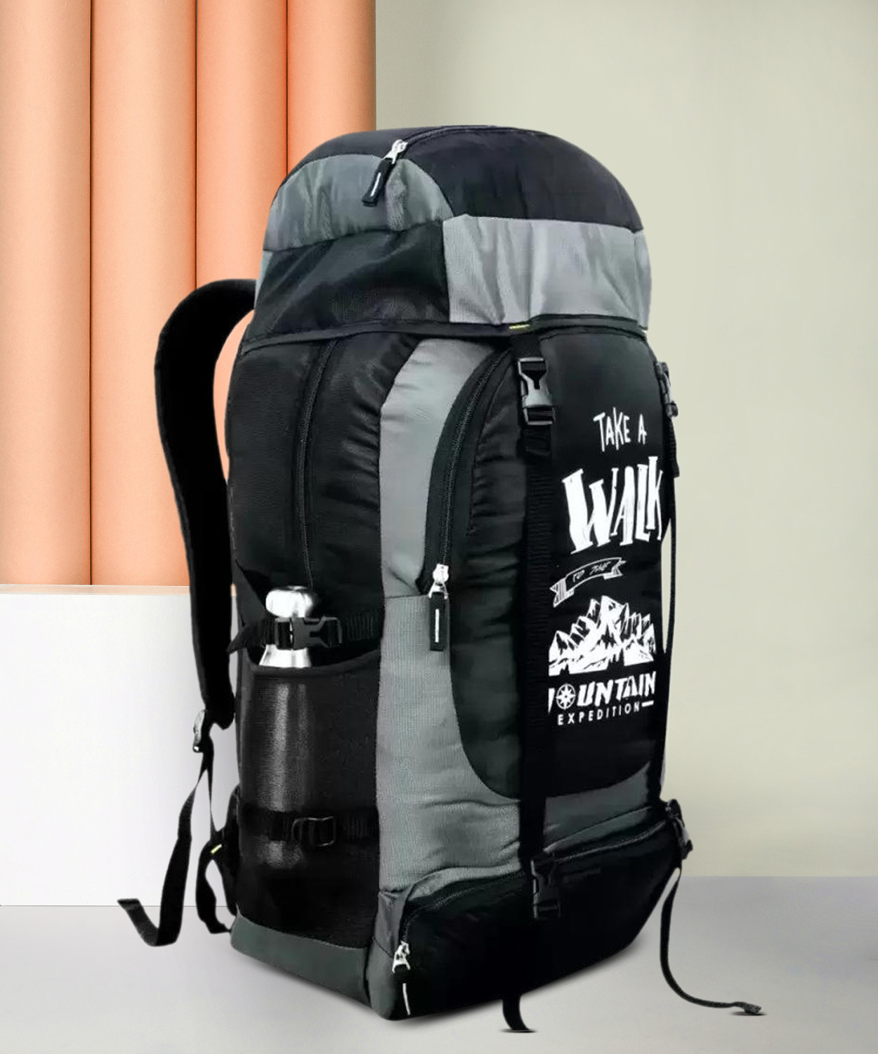 Image of HouseOfCommon UNISEX Water Proof Mountain Rucksack /Hiking /Trekking /Camping Bag /Backpack Rucksack - 70 L