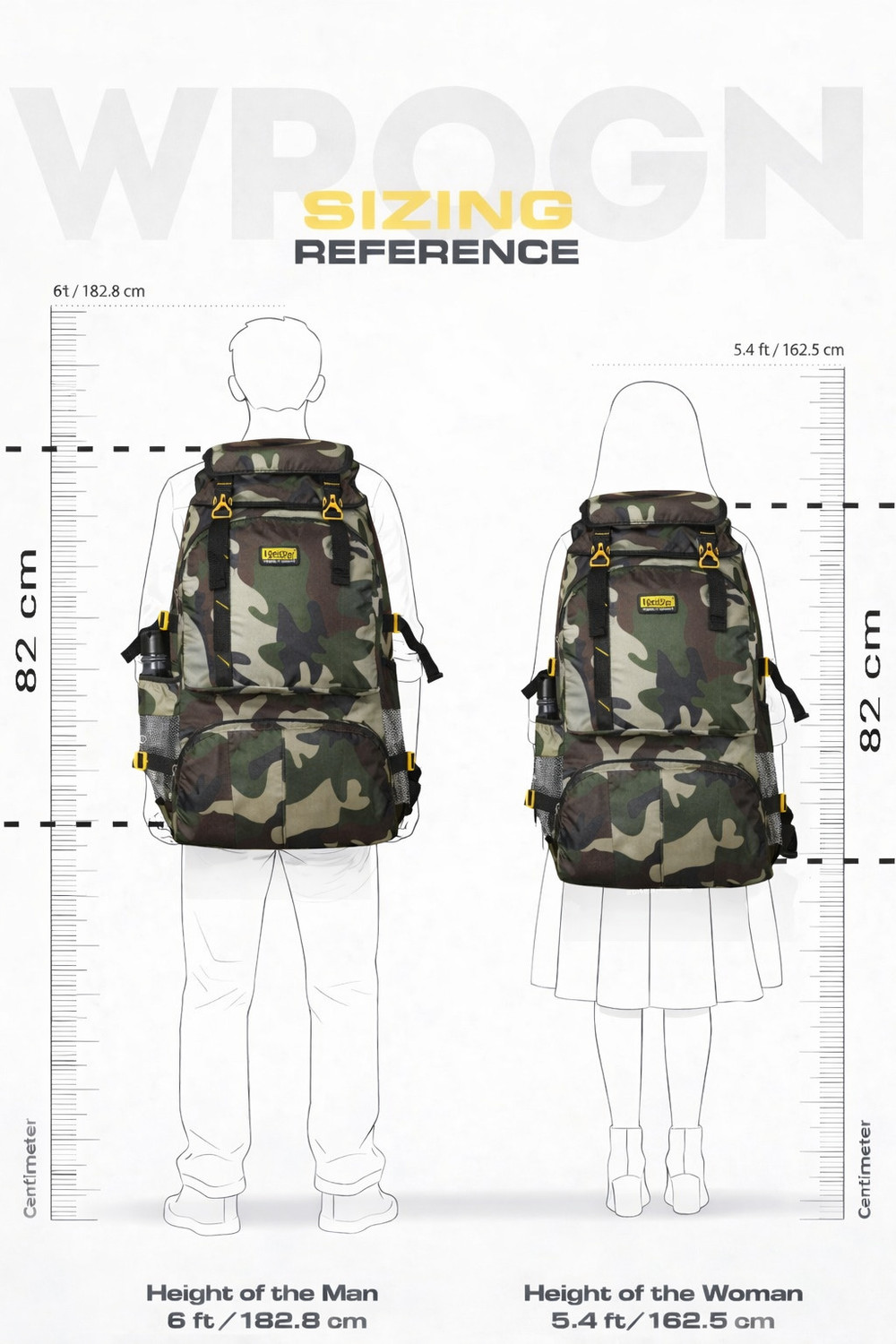 Image of Goldstar Goldstarbags MILITARY CAMP TRKKING BAGS WITH Climate proof Trail-Head Mountain Trekking & Hiking / Camping Backpack 60 Ltrs Rucksack bags with high quality product used in (MILITARY, Backpack) Rucksack - 60 L