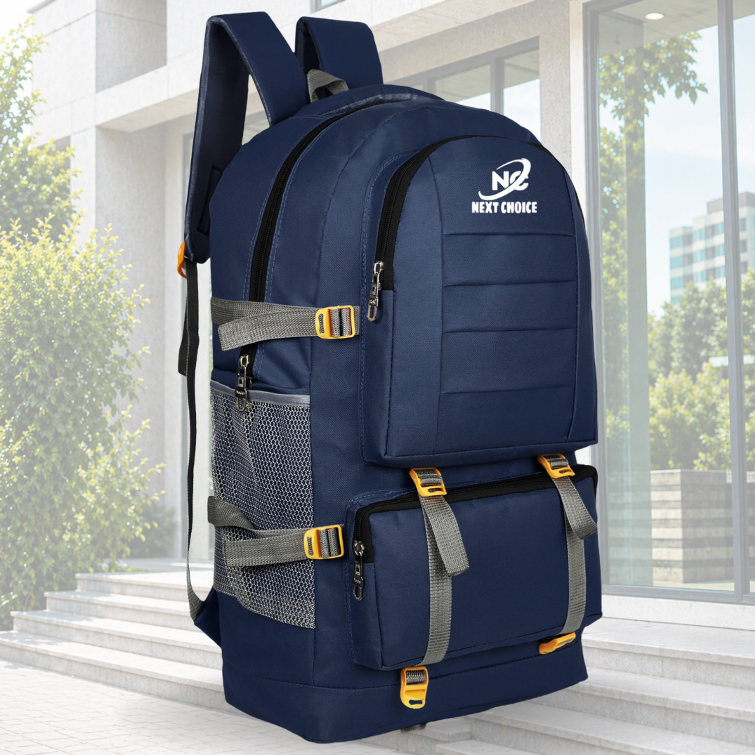 Image of Next choice 60L Rucksack Backpack Travel Hiking Trekking Bag Waterproof Blue for Men Women Rucksack - 60 L