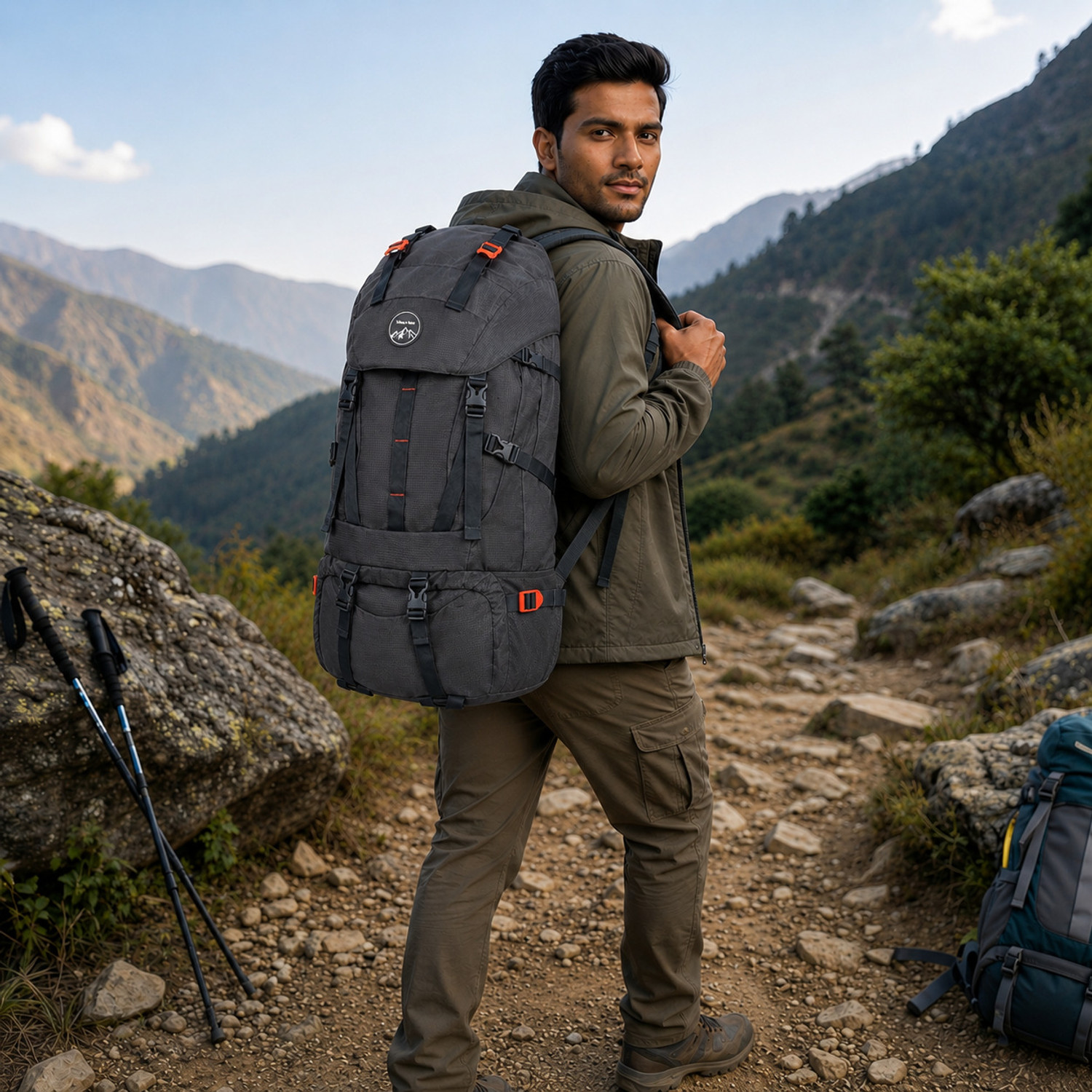 Image of Priority Travel Backpack for Outdoor Sport Camping Hiking Trekking Bag Rucksack - 60 L