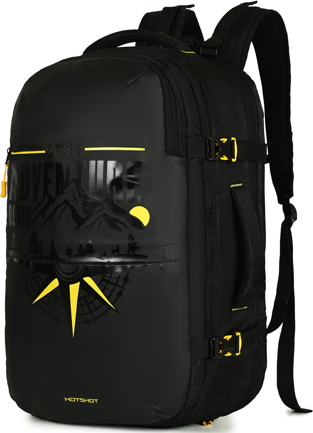 Image of HOT SHOT HOTSHOT|LAPTOP BACKPACK|TRAVELBAG|SUITCASE TYPE COMPARTMENT|RAINCOVER|EXPANDABLE Rucksack - 60 L