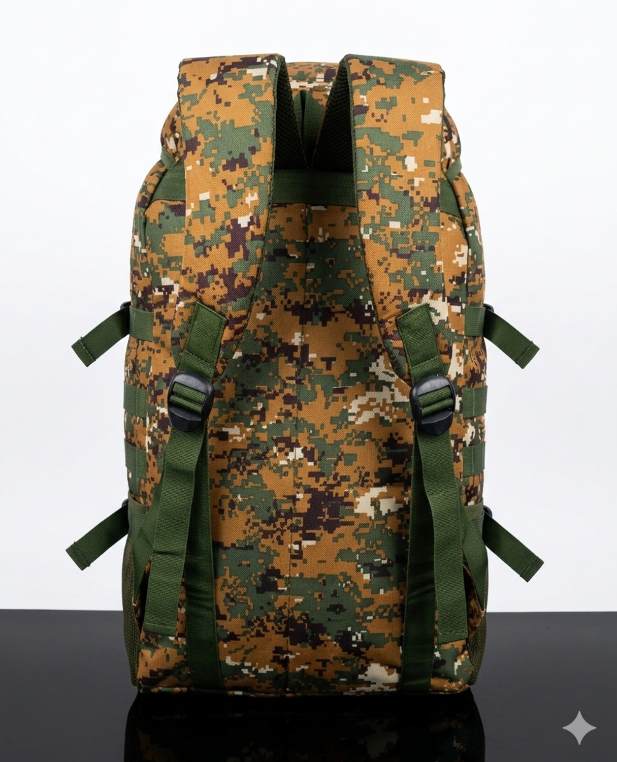 Image of Fipple Big Size Hiking Backpack and Trekking Bag for Outing and Travel Rucksack - 65 L (Green)