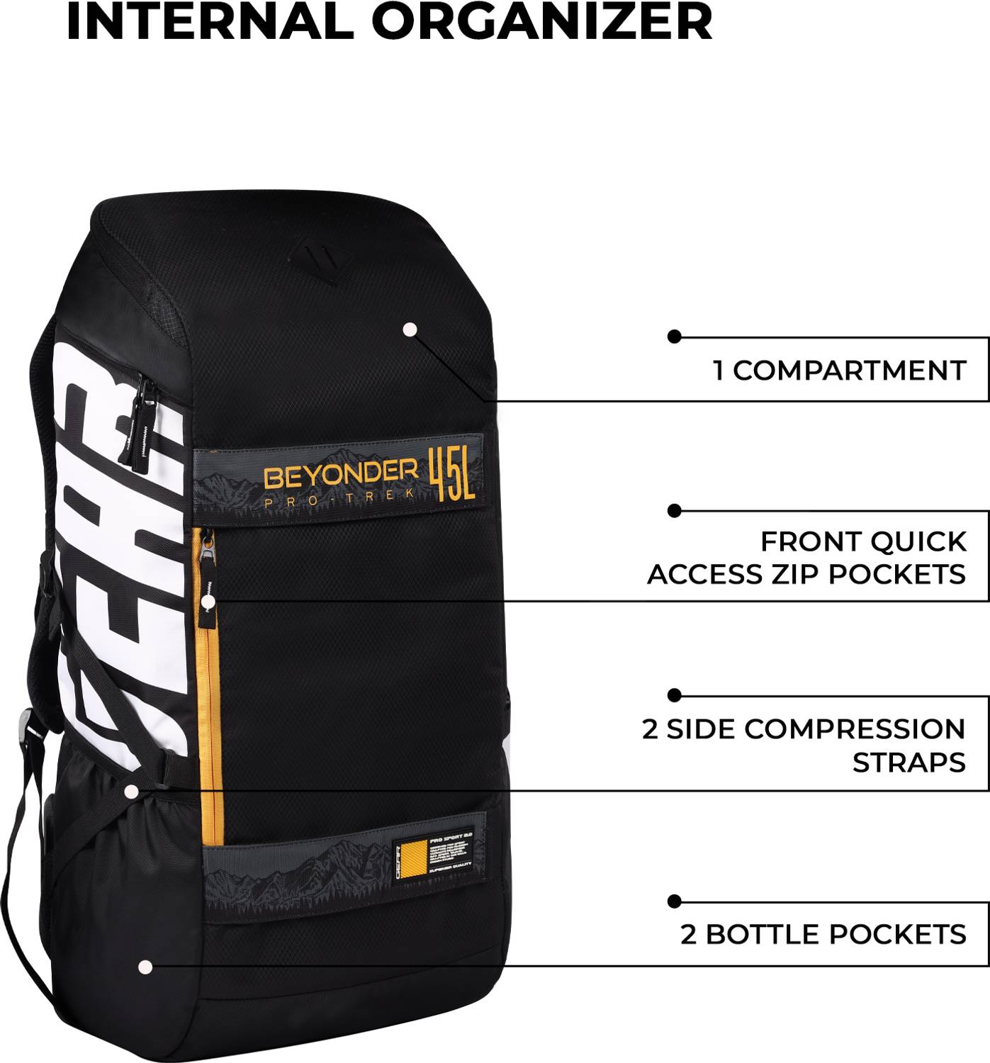 Gear Beyonder 2 Rucksack 48L Black - Image 3
