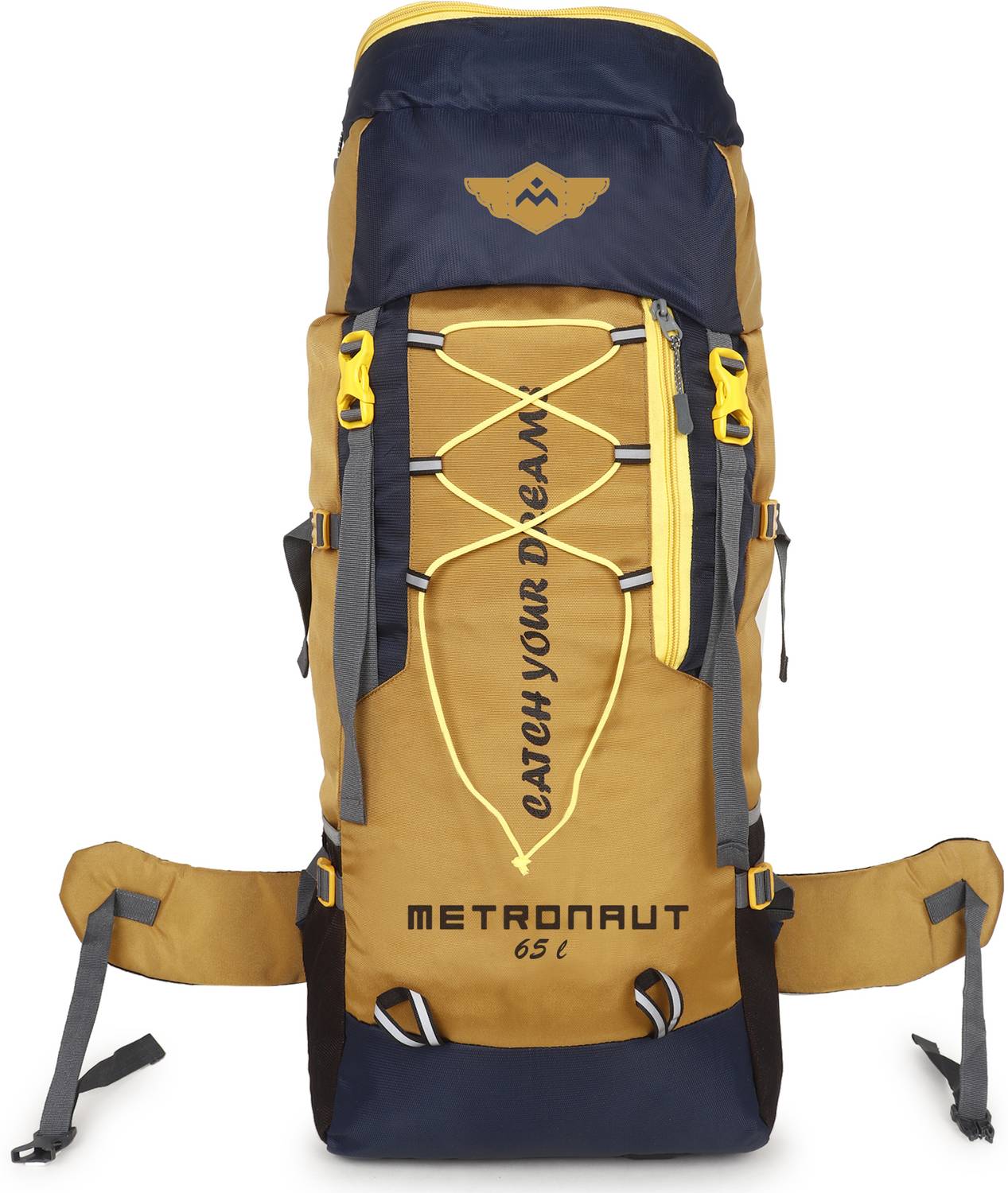 METRONAUT Trekking Bag For Hiking/Camping/Outdoor Sports with Rain Cover Rucksack - 65 L Rs. 551 - Flipkart
