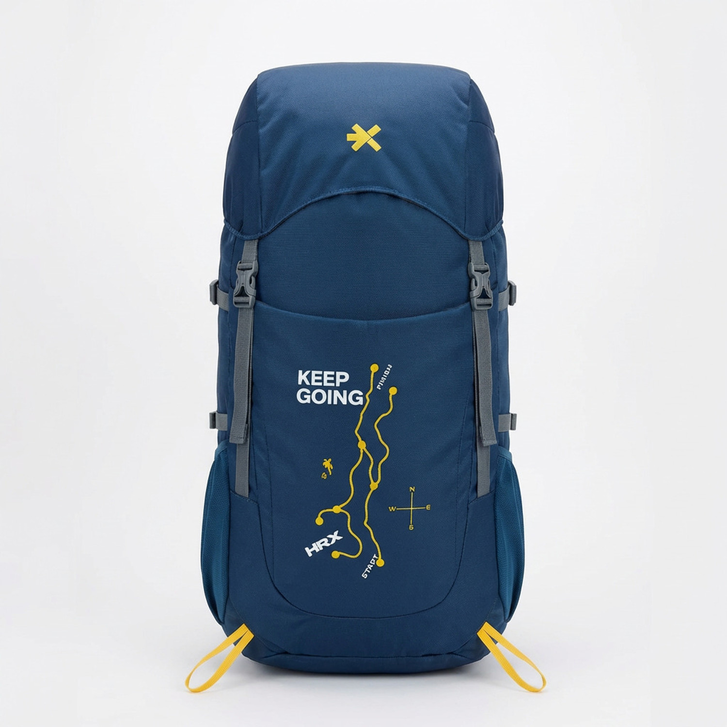 Image of HRX by Hrithik Roshan Blaze High Quality Trekking Hiking Camping Bag Travel Backpack Rucksack Rucksack - 65 L