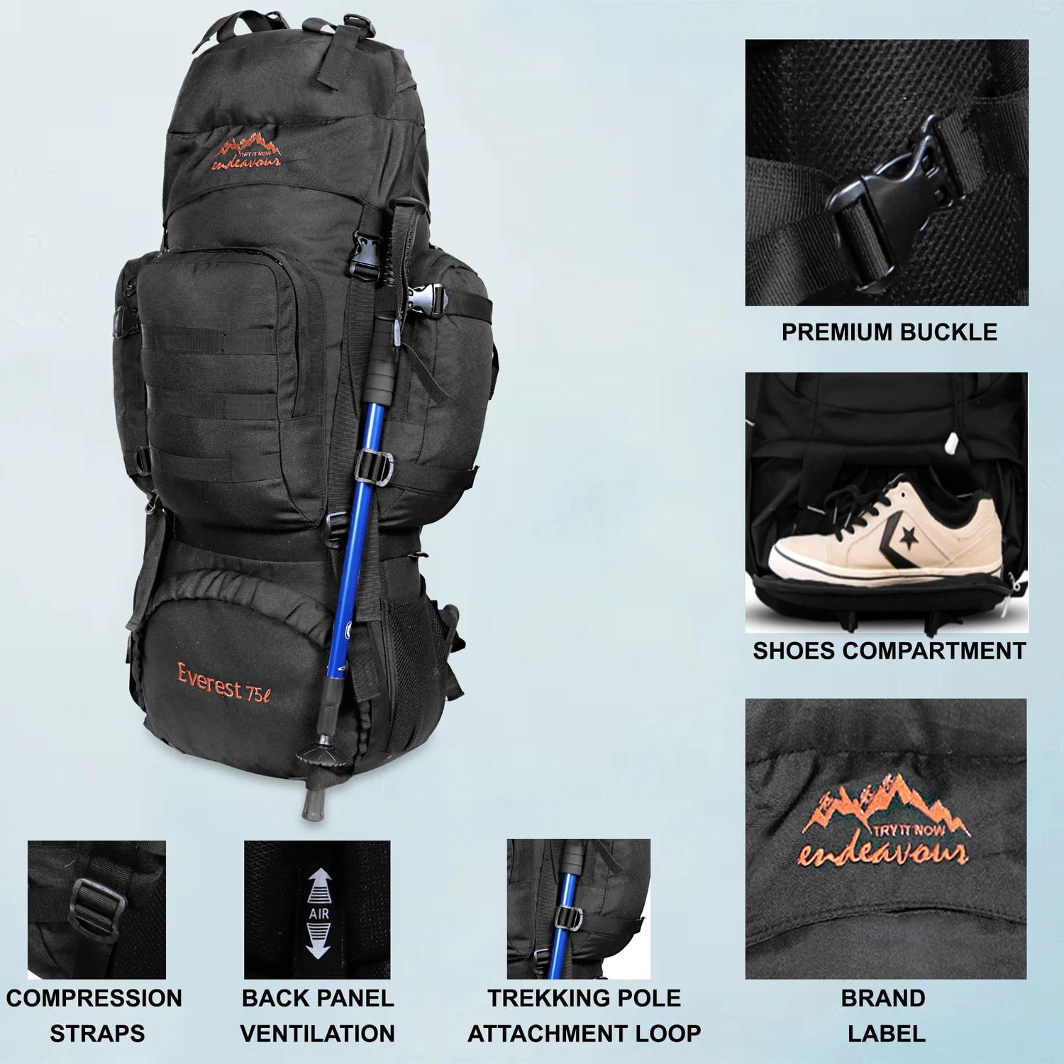 Image of HouseOfCommon Everest Rucksack - 65 L