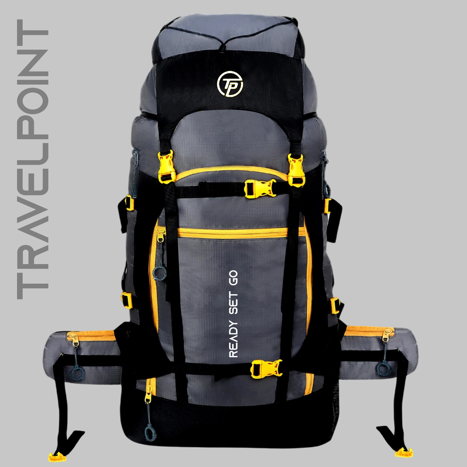 Image of TRAVEL POINT WATERPROOF TREKKING BAG HIKKING BACKPACK FOR TRAVEL & OUTDOOR Rucksack - 60 L