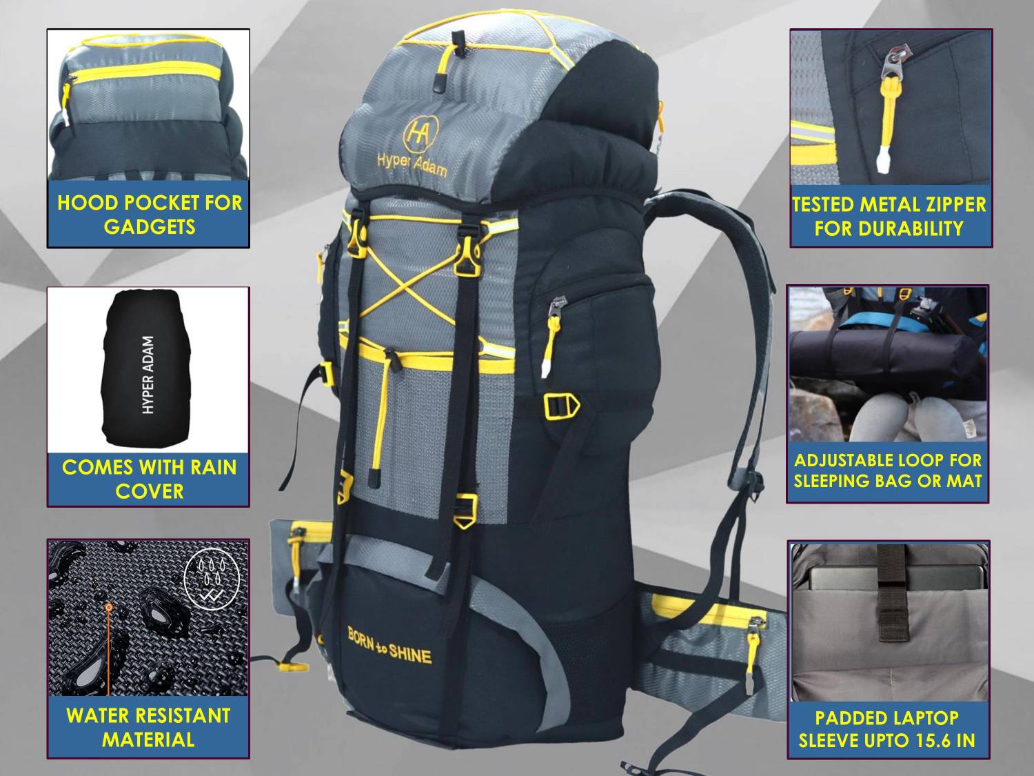 Hyper Adam 75L Travel Backpack - Image 3