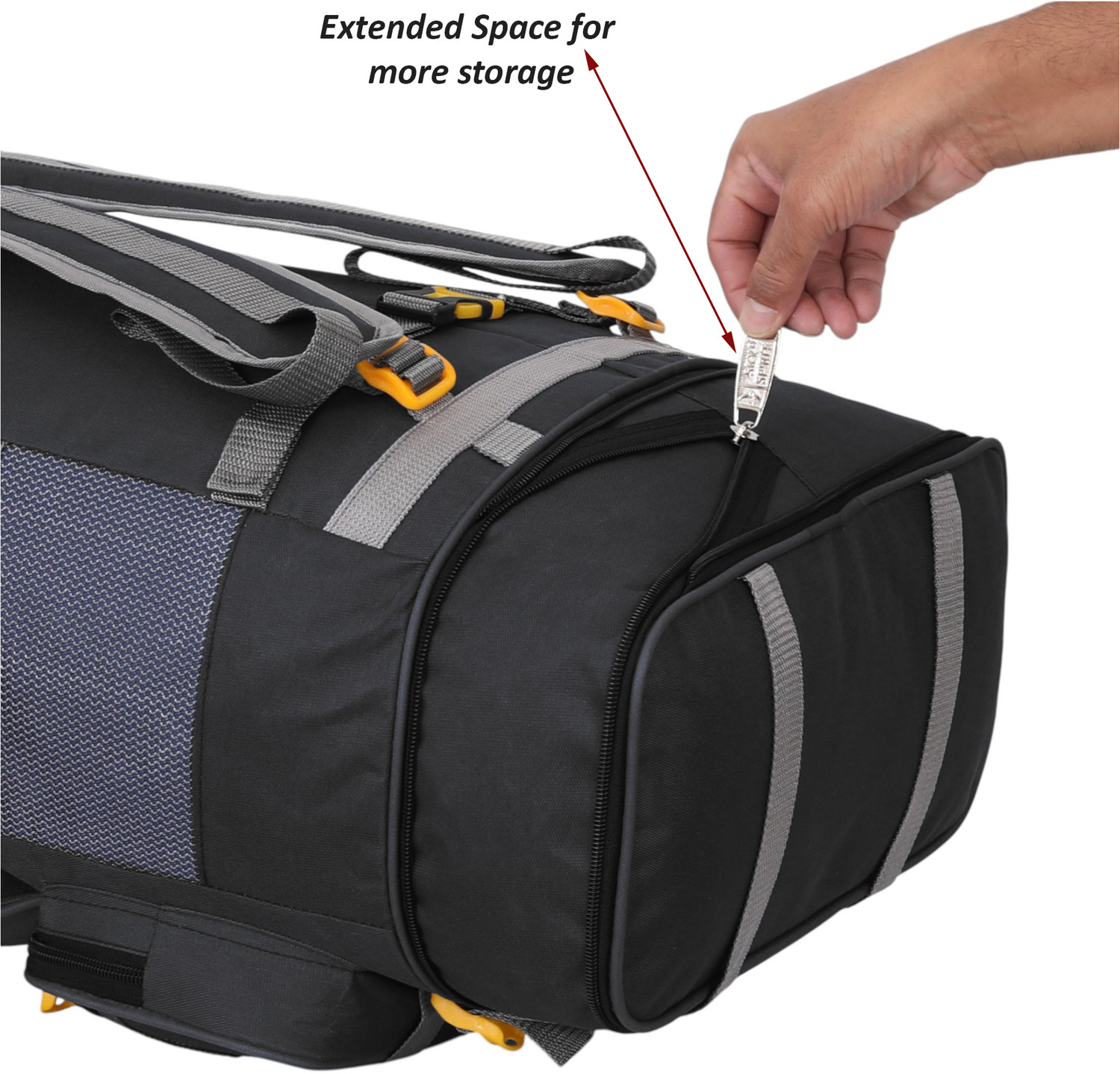 Image of sky spirit Expandable Travel Rucksack Backpack with Multiple Pockets | Trekking Hiking Bag Rucksack - 90 L