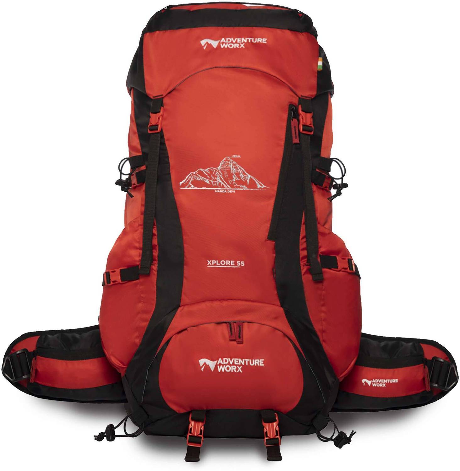 Adventure Worx Xplore 55 Rucksack - 55 L Red - Price in India