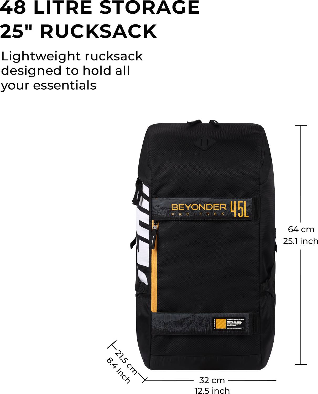 Gear Beyonder 2 Rucksack 48L Black - Image 2