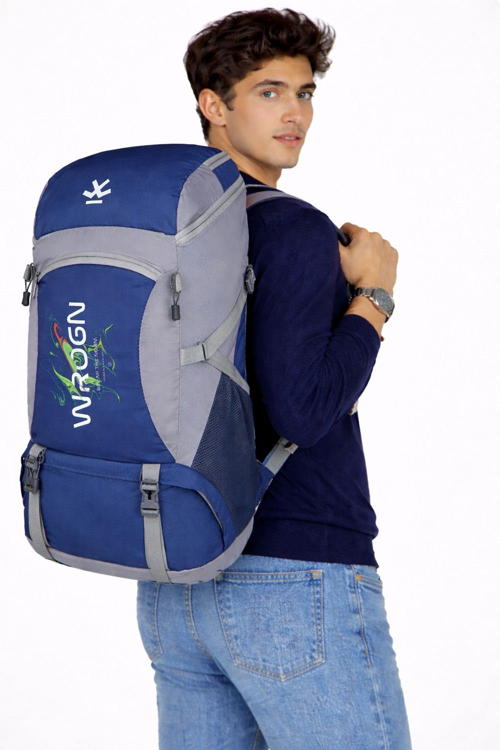 Image of WROGN 60LTravel Rucksack Backpack for Trekking Hiking Camping withMultiple Compartment Rucksack - 60 L