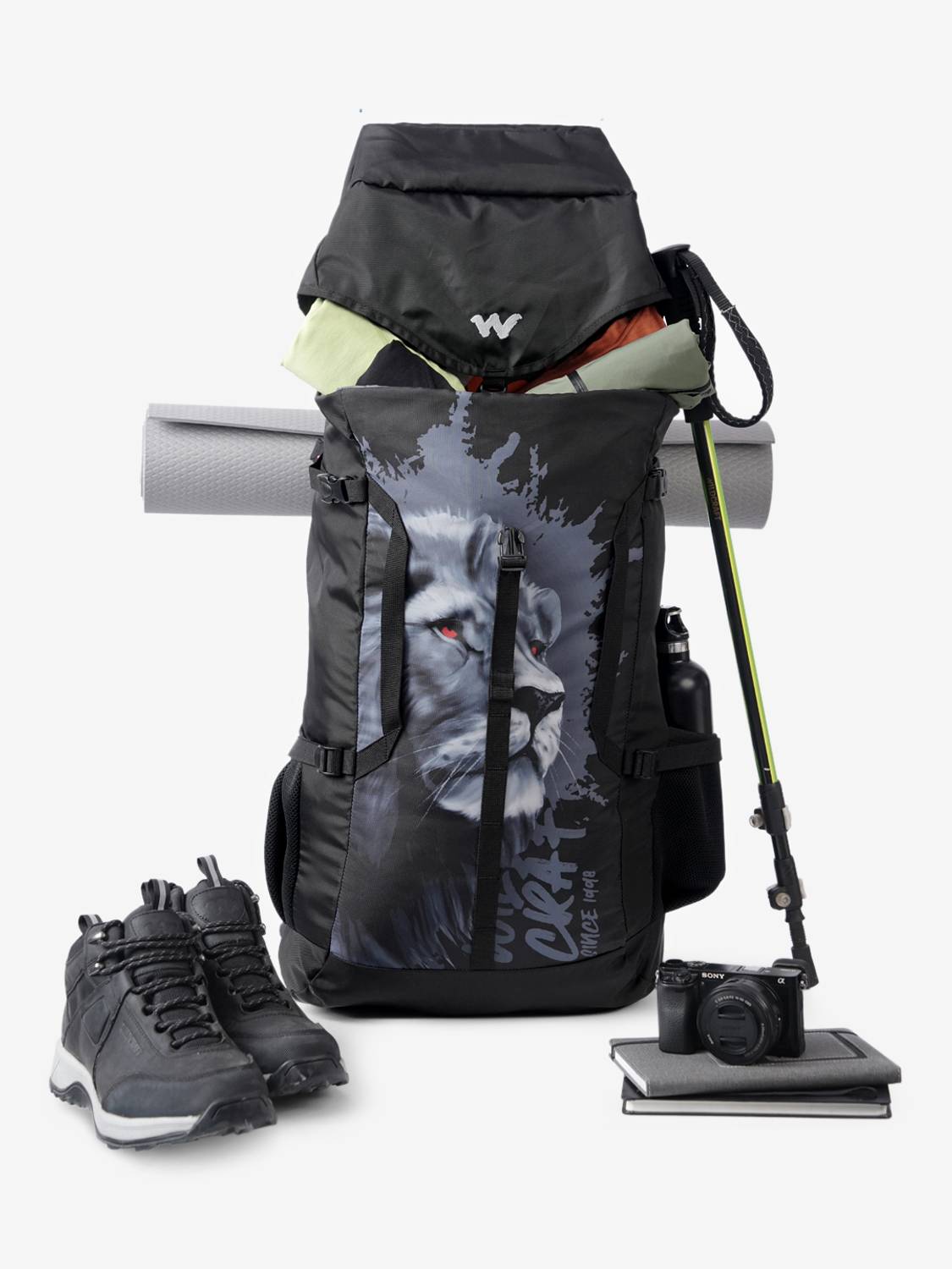 Wildcraft Howler 60L Black Rucksack - Image 5