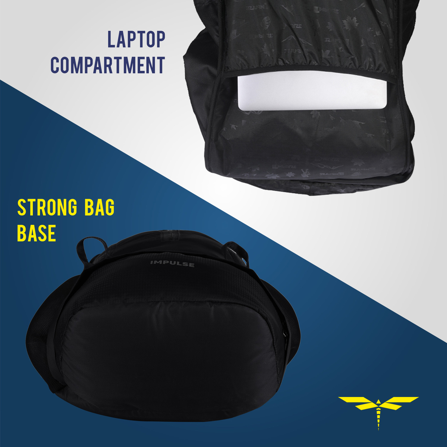 Image of IMPULSE travel bag for men tourist bag backpack for hiking trekking camping Rucksack - 65 L