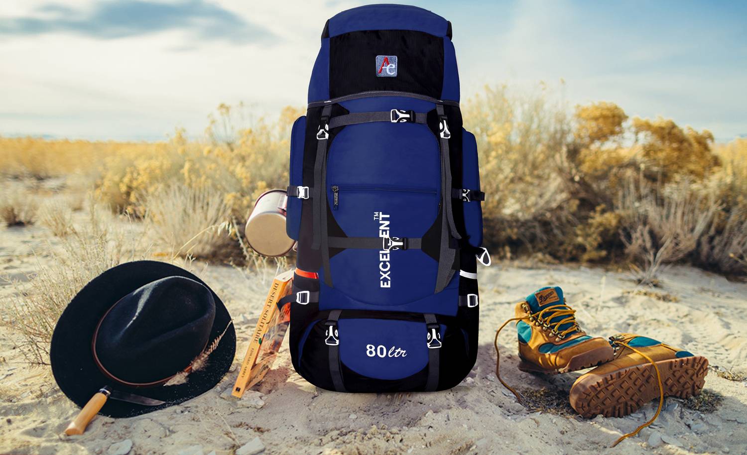AE EXCELLENT AETRK00444 Navy Blue 80 Ltrs Trekking Bag Hiking Backpack Travel Backpack ( 1 year warranty Rucksack - 80 L Black, Navy Blue - Price in India | Flipkart.com AE EXCELLENT AETRK00444 Navy Blue 80 Ltrs Trekking Bag Hiking Backpack Travel Backpack ( 1 year warranty Rucksack - 80 L Black, Navy Blue - Price in India | Flipkart.com