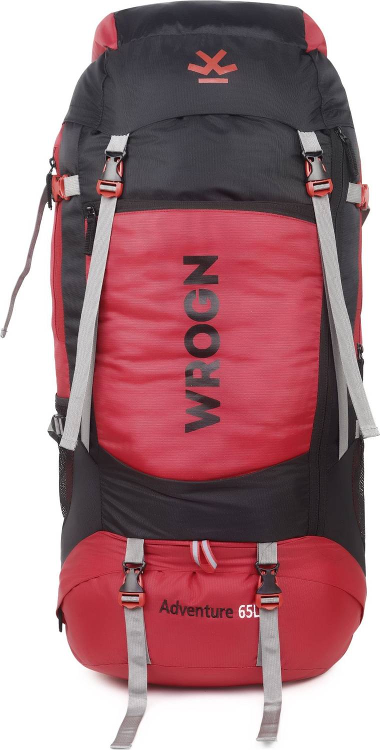 WROGN 65L Trekking Bag with Rain Cover & Shoe Compartment