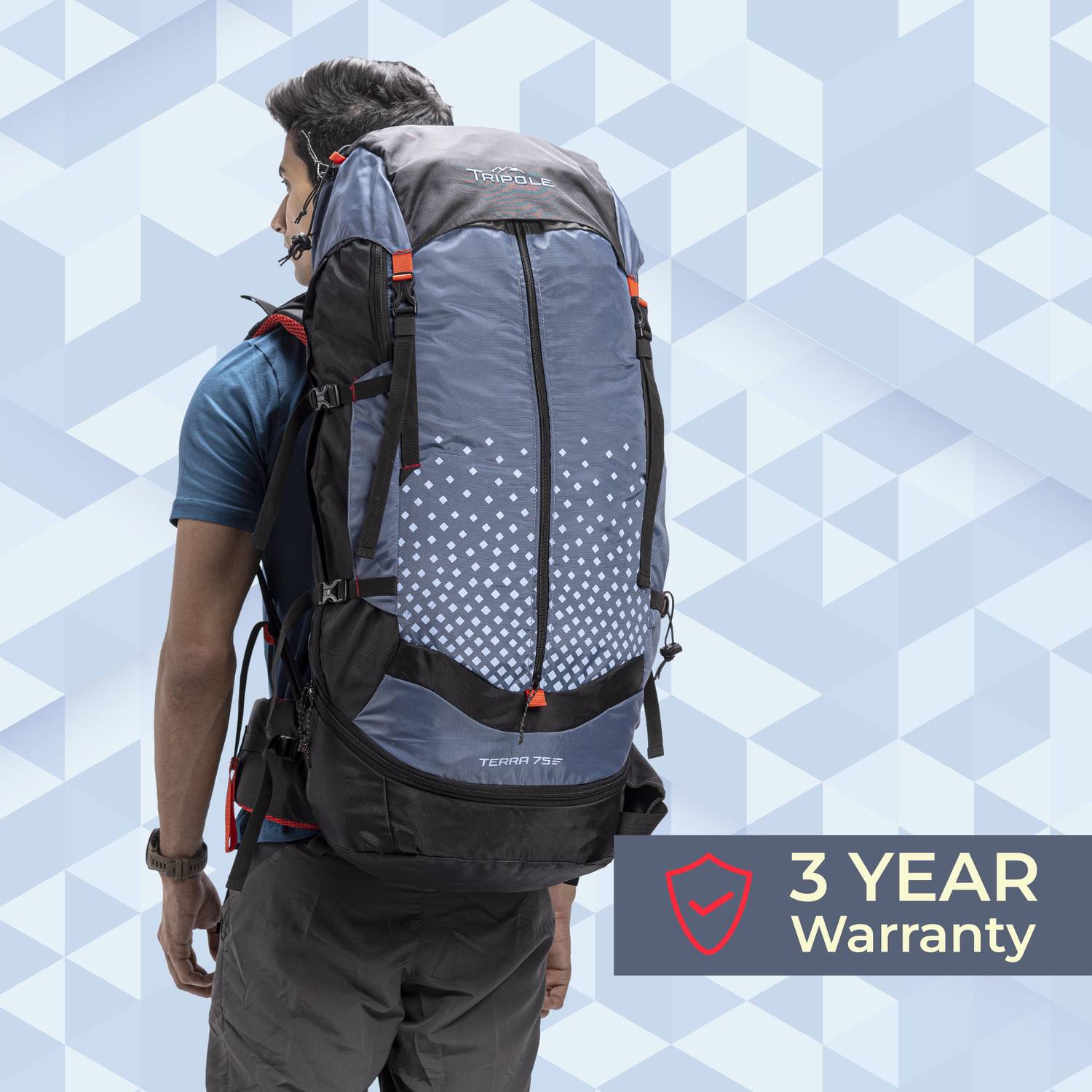 Tripole Terra 50L Backpacking and Trekking Rucksack - Image 4