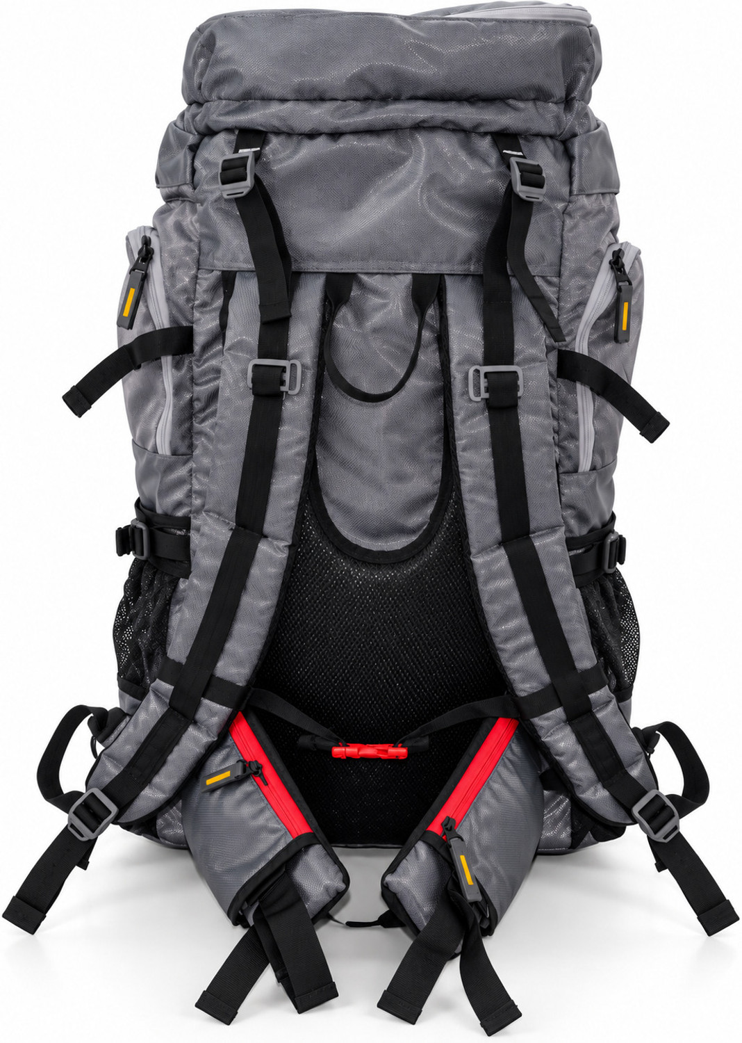 Image of WROGN 90L Trekking Backpack for Men & Women, Large Hiking Travel Rucksack, Grey Rucksack - 90 L (Grey)