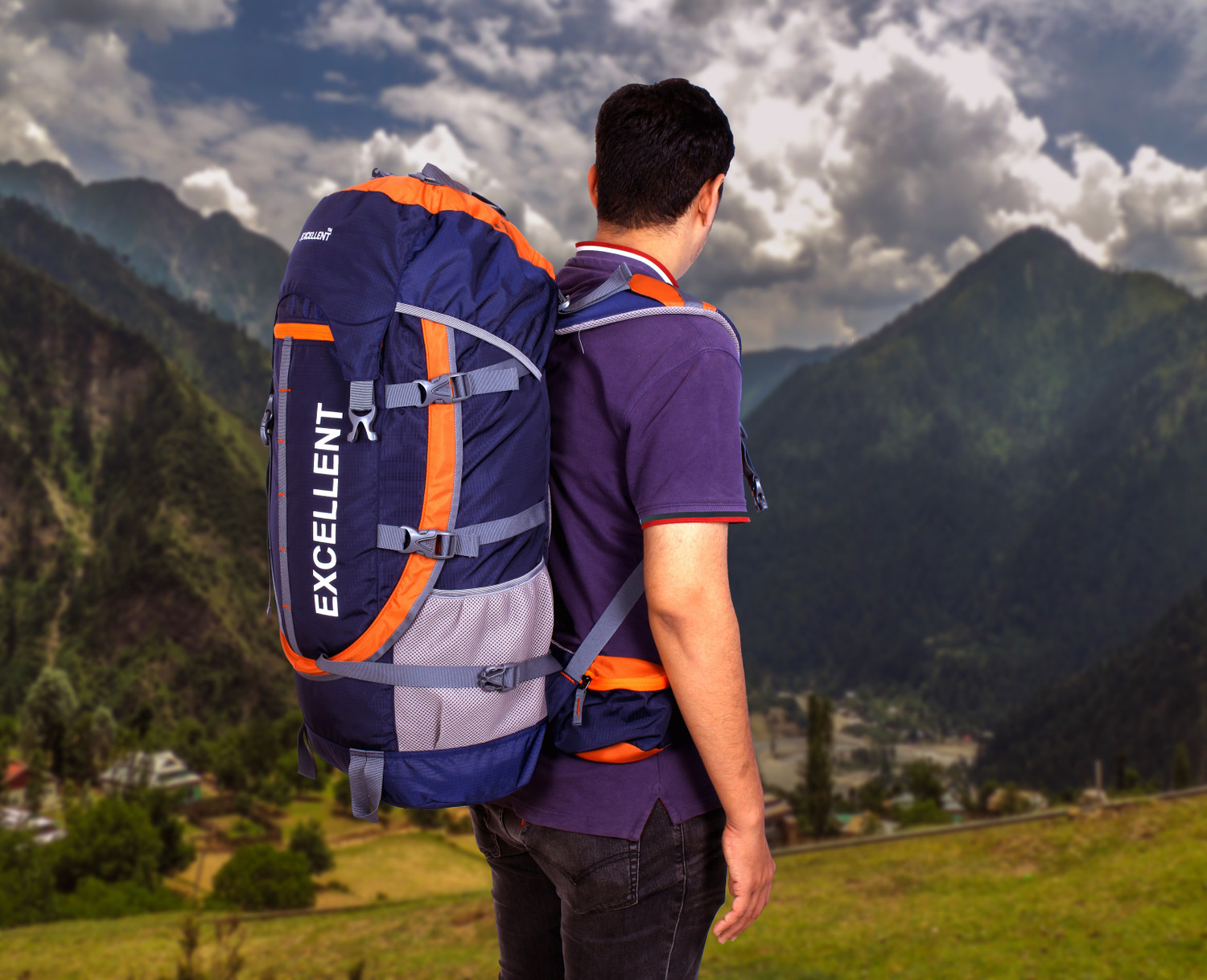 Image of AE EXCELLENT 65-L Travel Backpack For Outdoor Sport Hiking Trekking Bag Camping Rucksack Rucksack - 65 L
