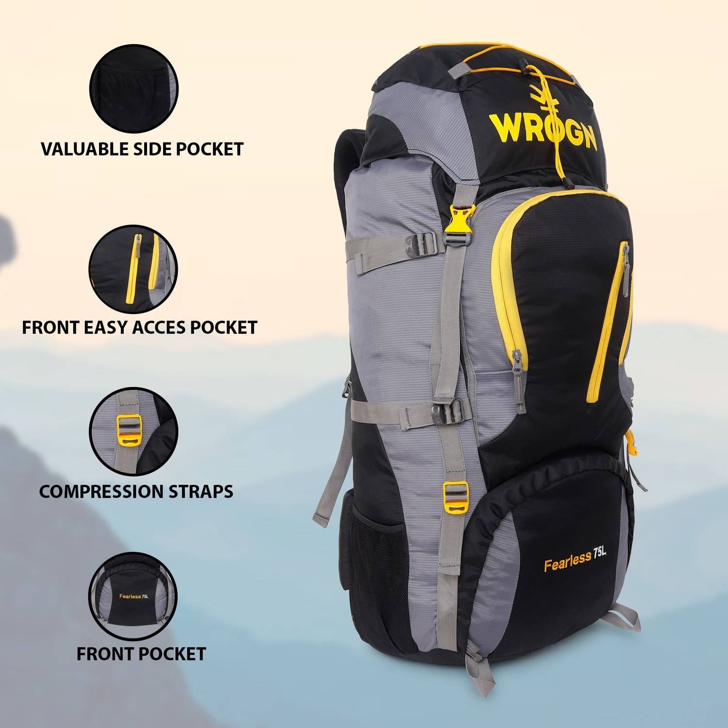 WROGN Trekking Bag 75L - Image 4