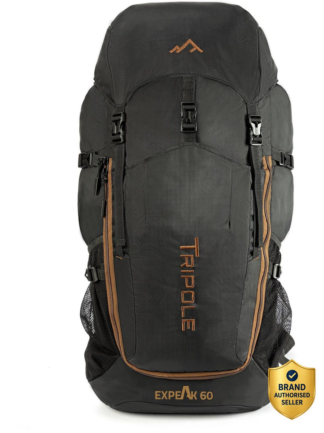 Image of Tripole Expeak 60L Rucksack Bag | Front Opening, Laptop Compartment & Raincover Rucksack - 60 L