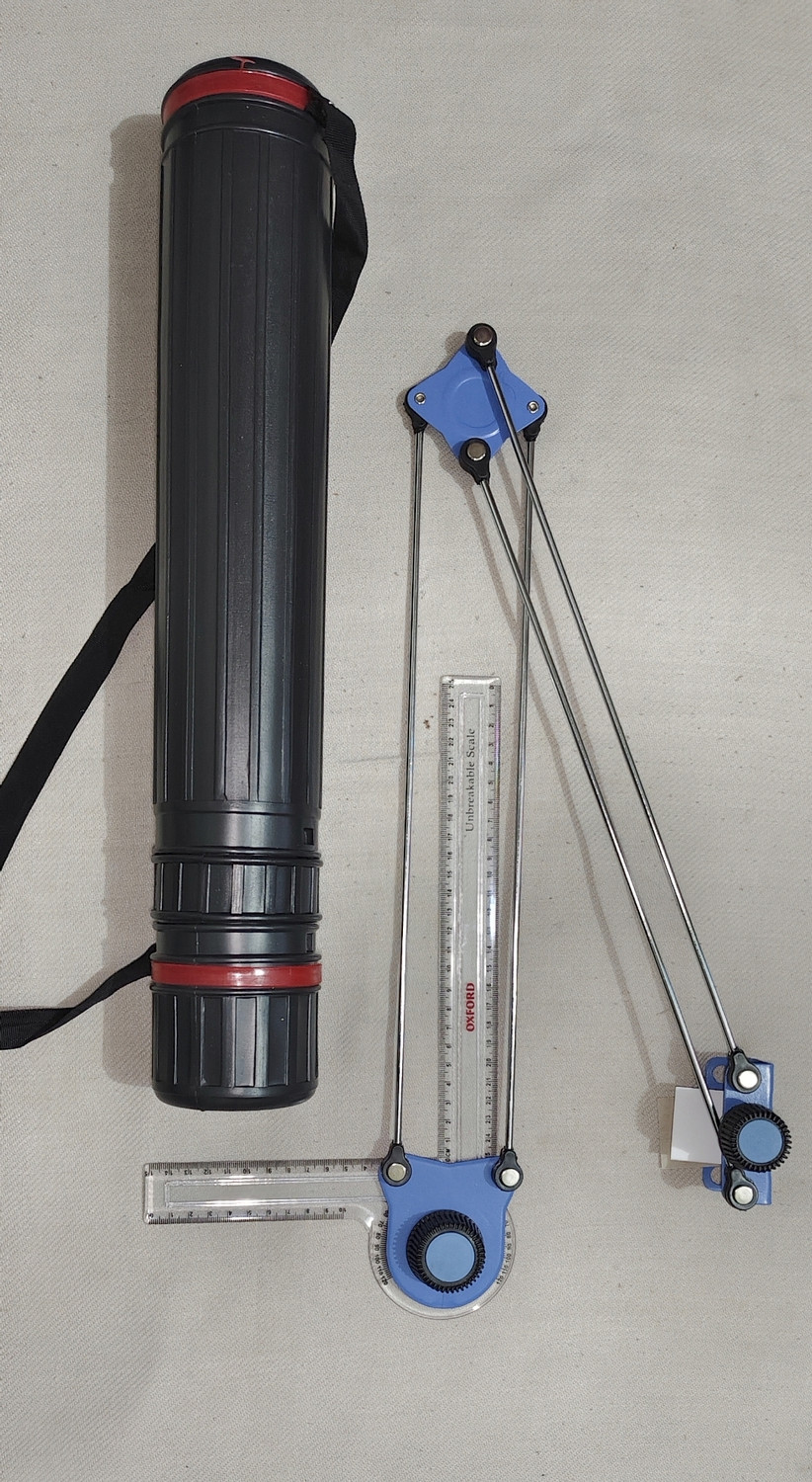 Image of KD ENTERPRISES Protable Drafter with storage tube(sheet holder) Ruler