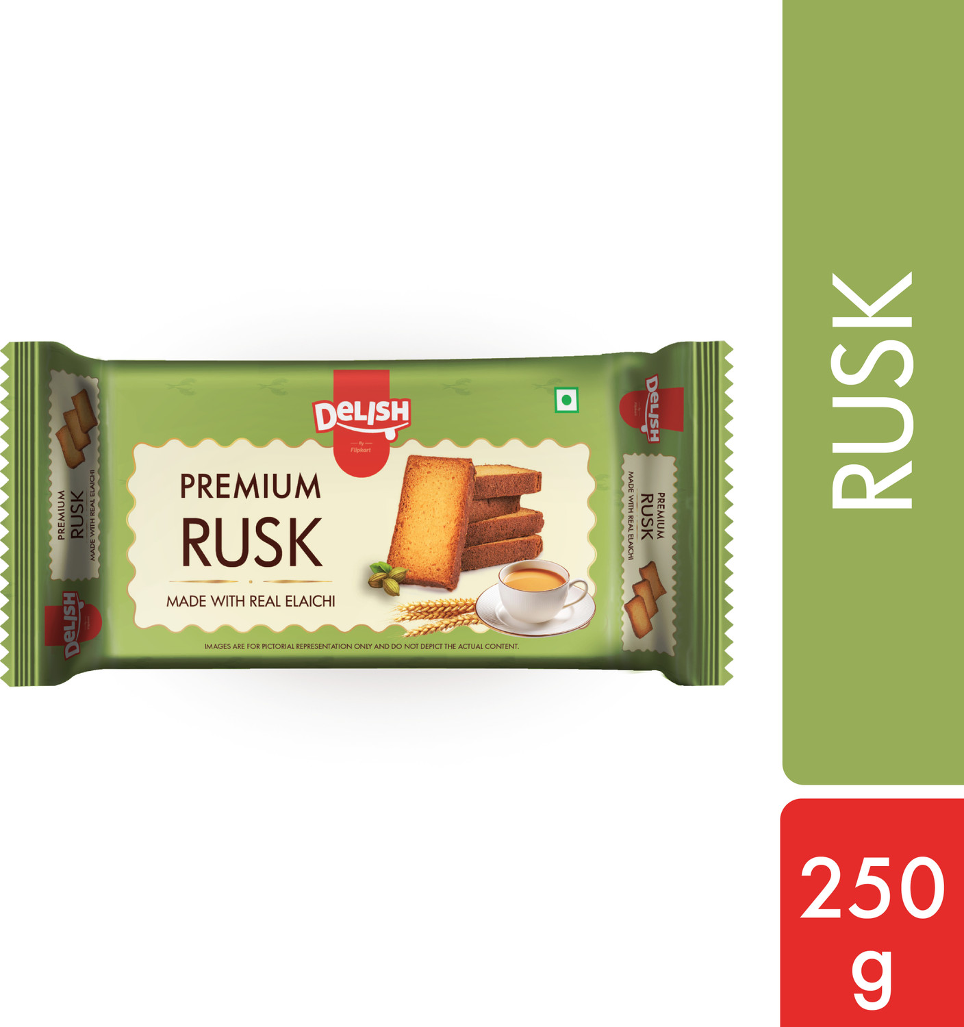 Image of Delish by Flipkart Premium Rusk Elaichi flavored Elaichi Rusk