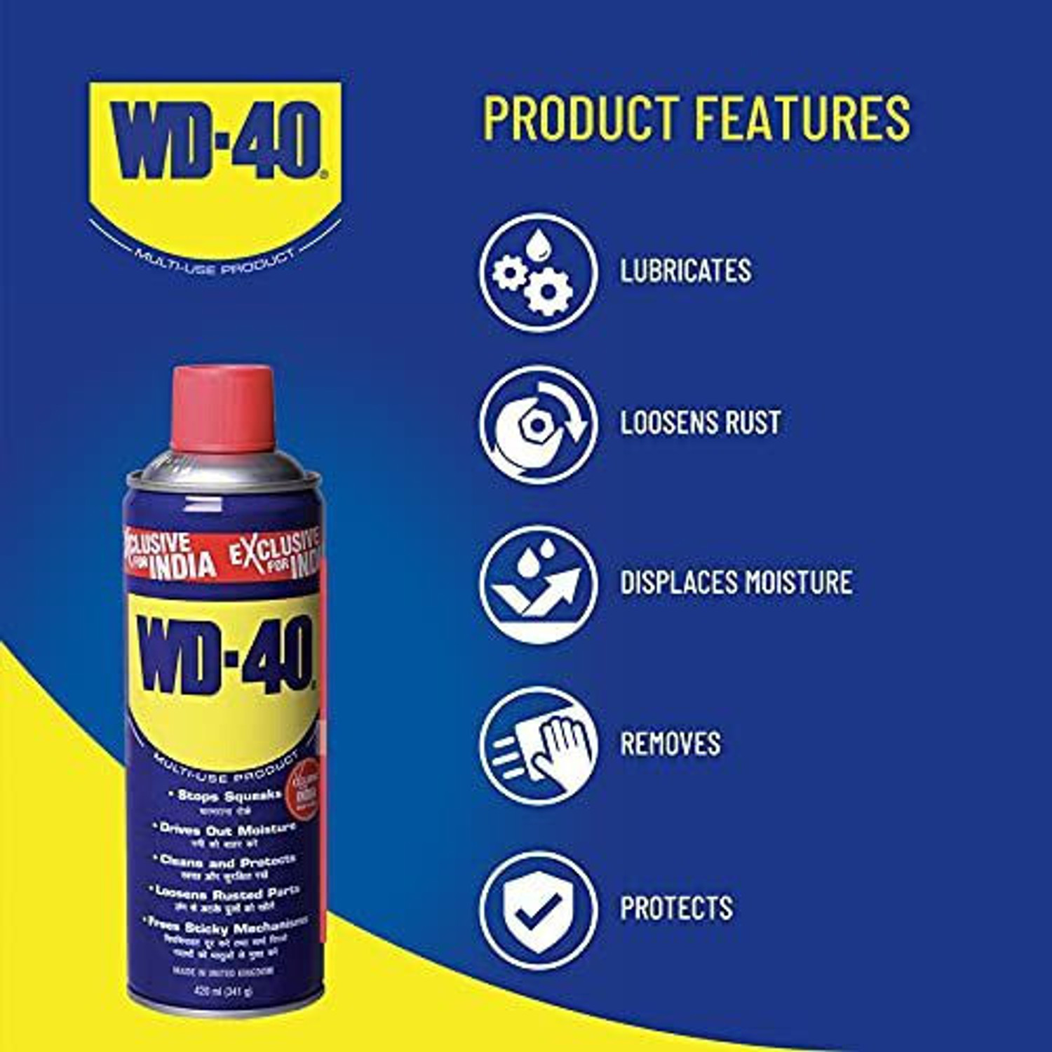 Image of WD40 420ml spray Rust Removal Solution with Trigger Spray